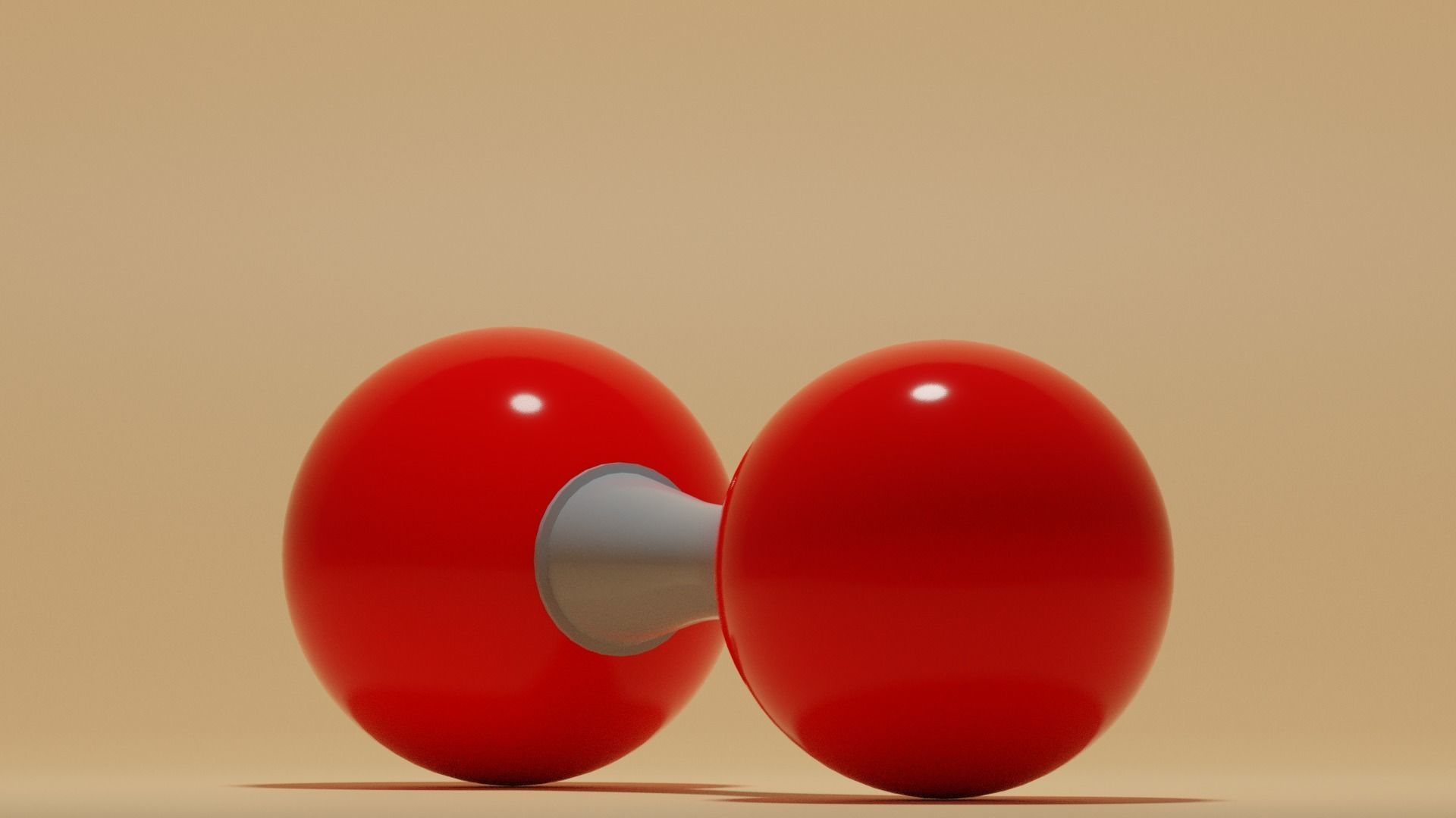 O2 Oxygen Molecule Low-poly 3D model_13