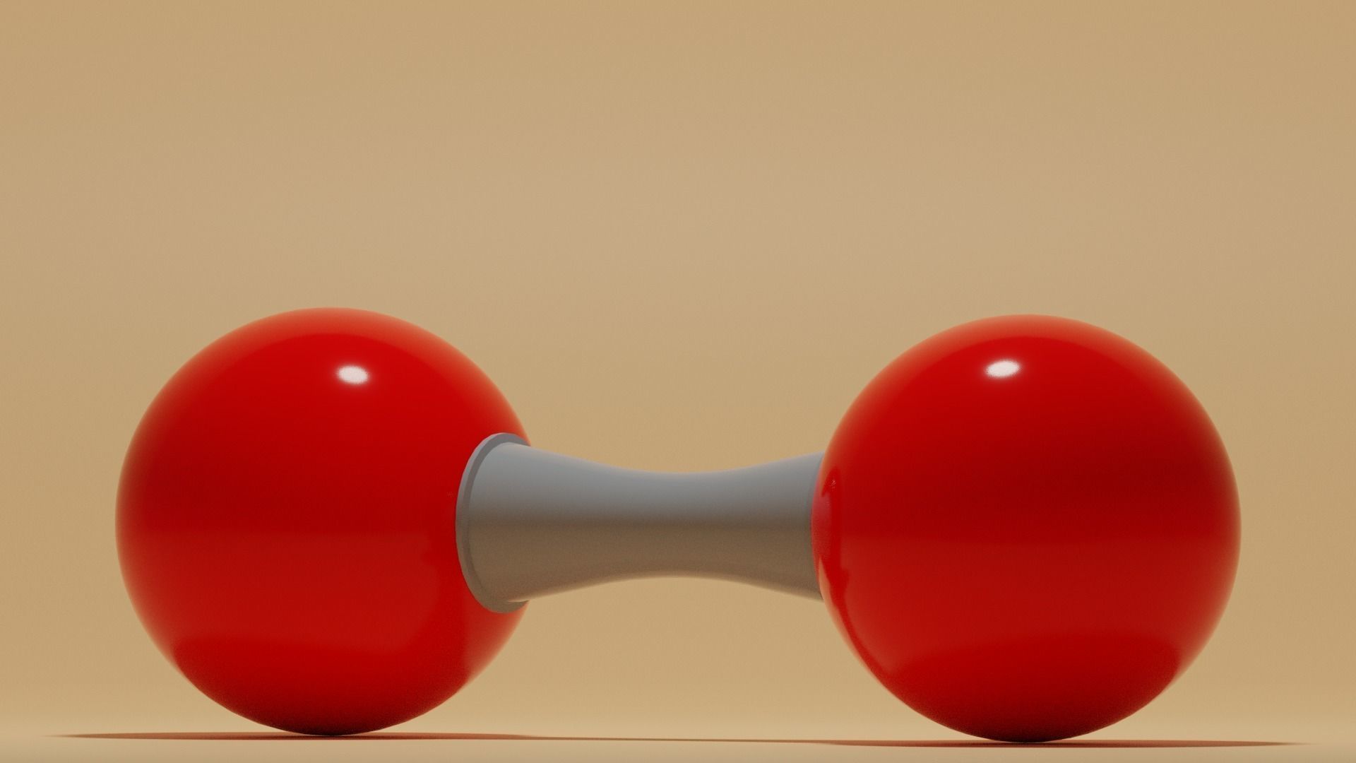 O2 Oxygen Molecule Low-poly 3D model_14