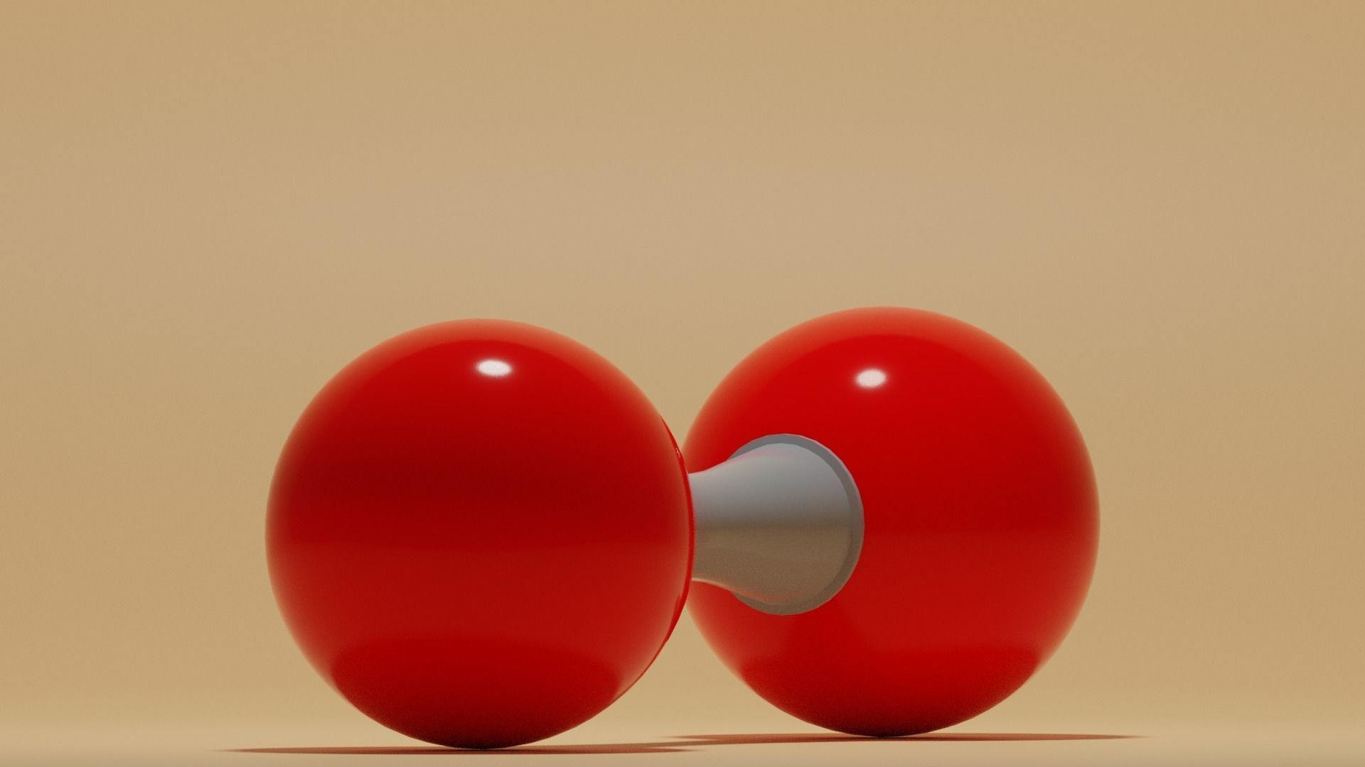 O2 Oxygen Molecule Low-poly 3D model_17
