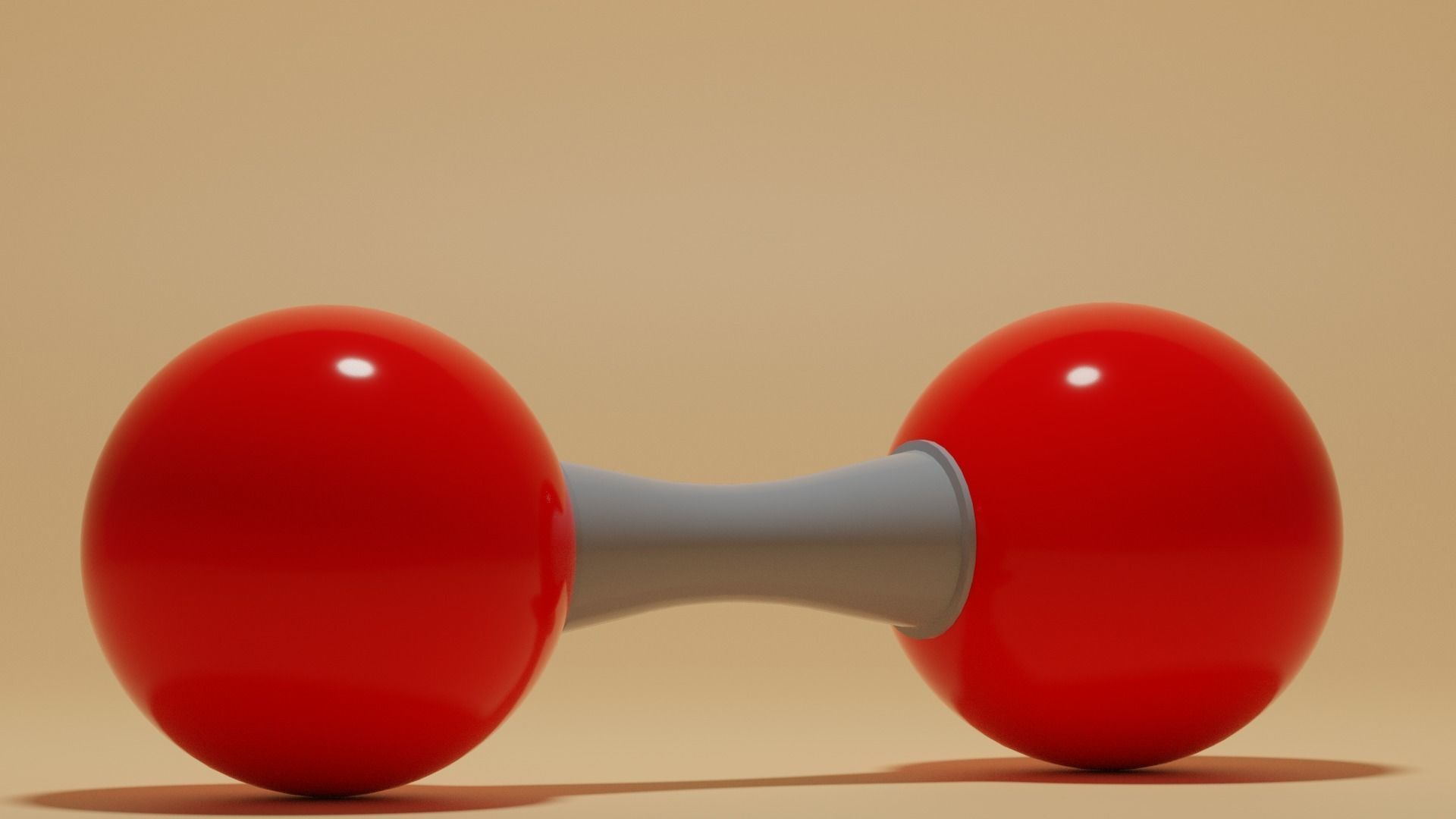O2 Oxygen Molecule Low-poly 3D model_5