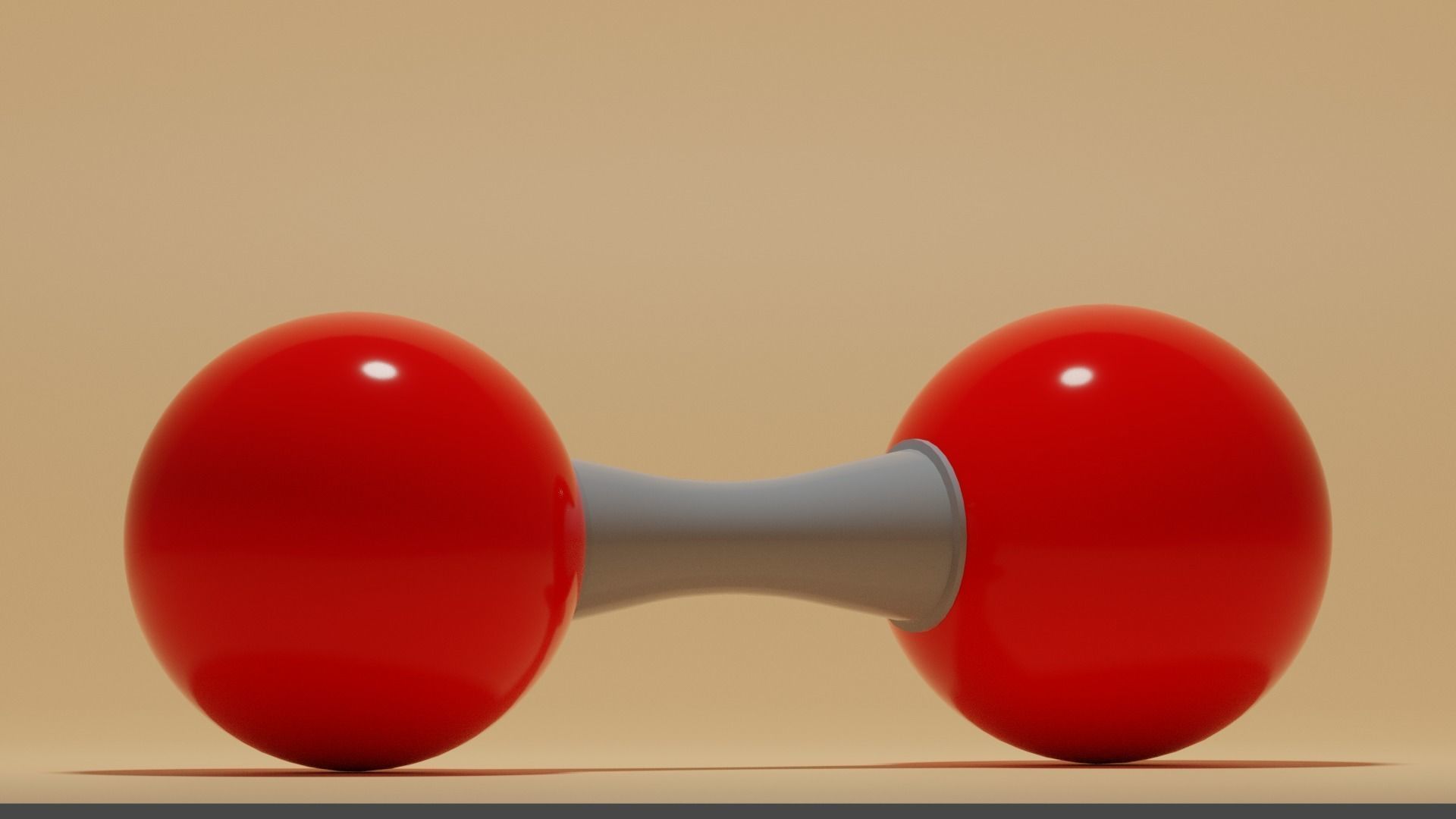 O2 Oxygen Molecule Low-poly 3D model_6