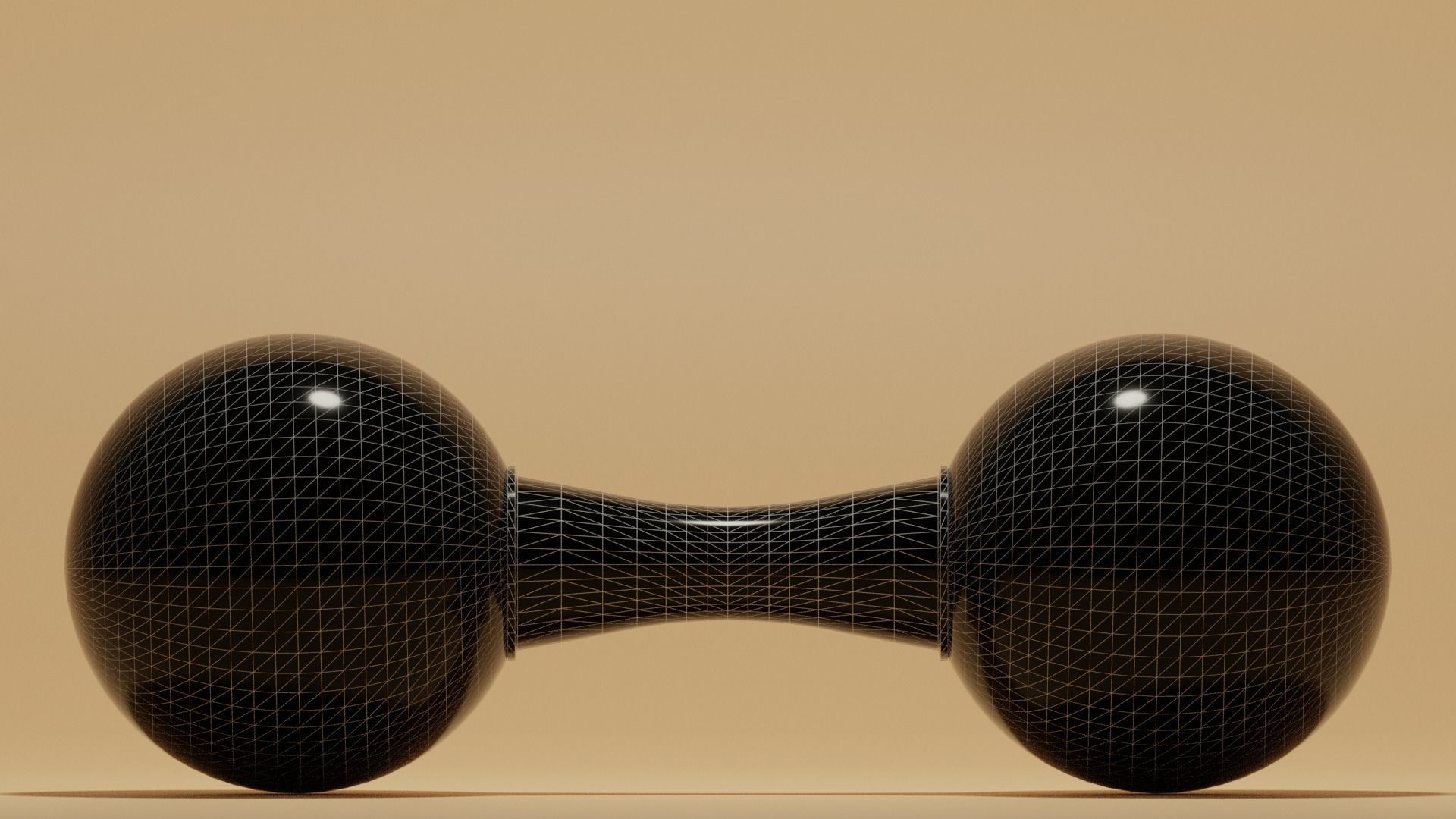 O2 Oxygen Molecule Low-poly 3D model_8