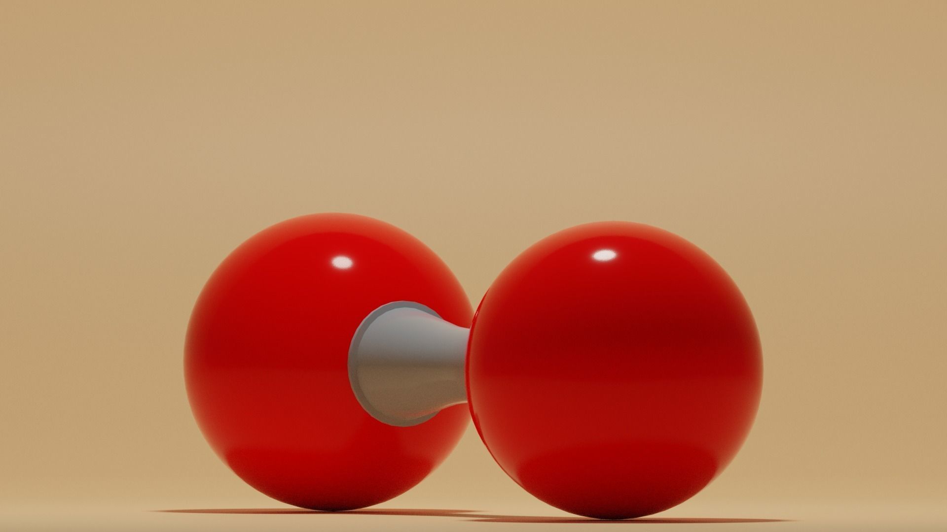 O2 Oxygen Molecule Low-poly 3D model_19