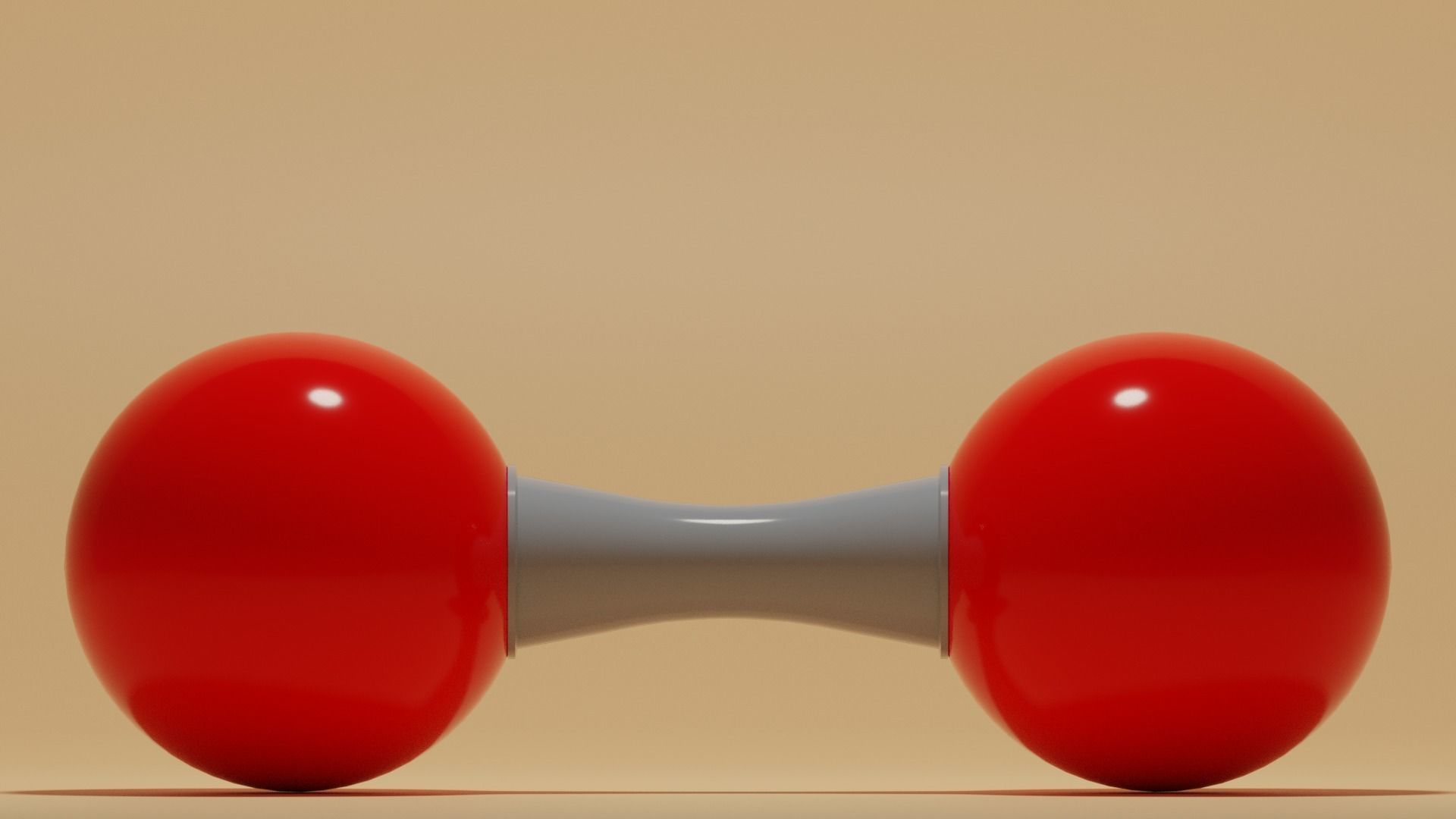 O2 Oxygen Molecule Low-poly 3D model_2