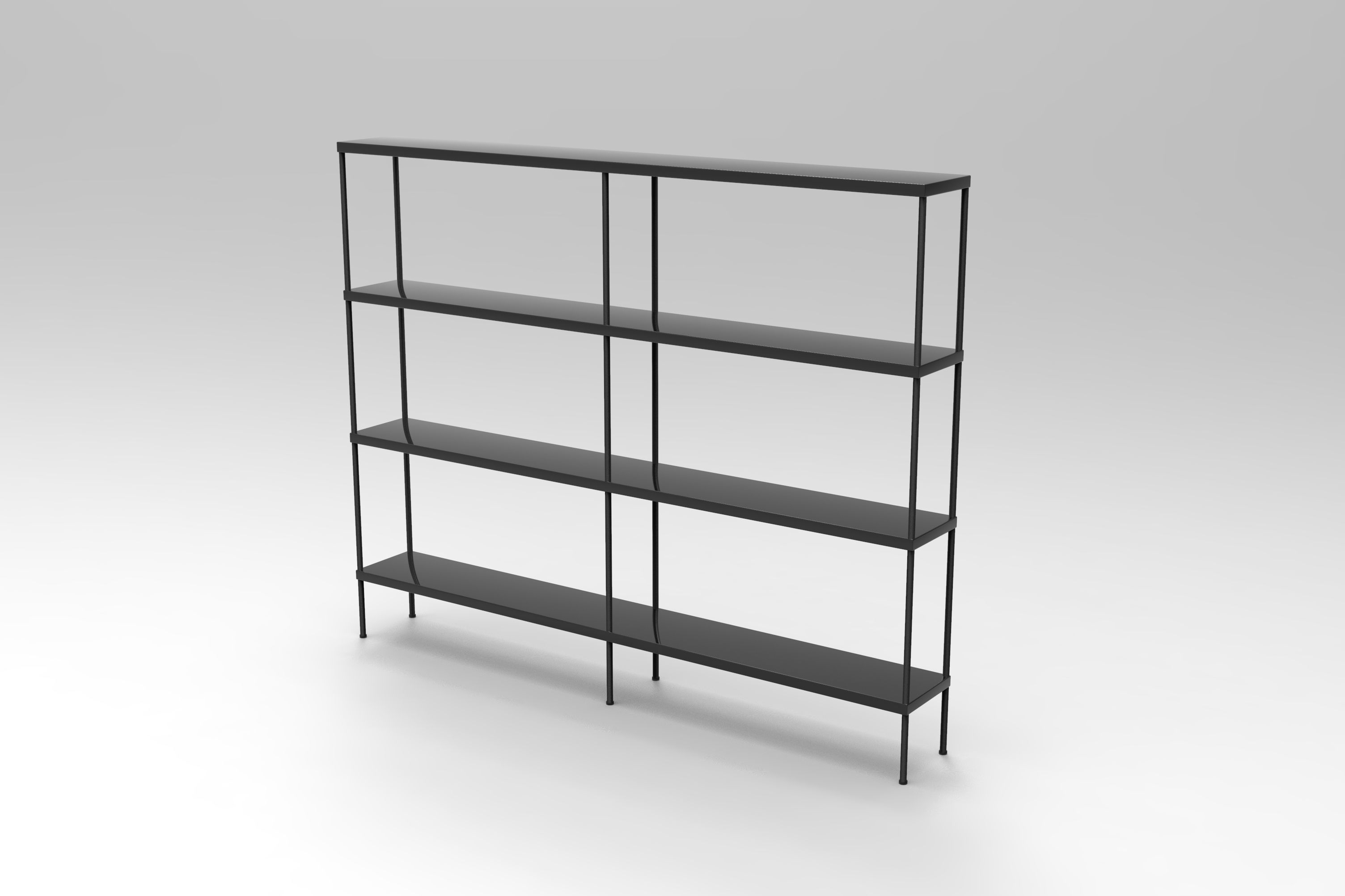 Shelving System Low-poly 3D model_1