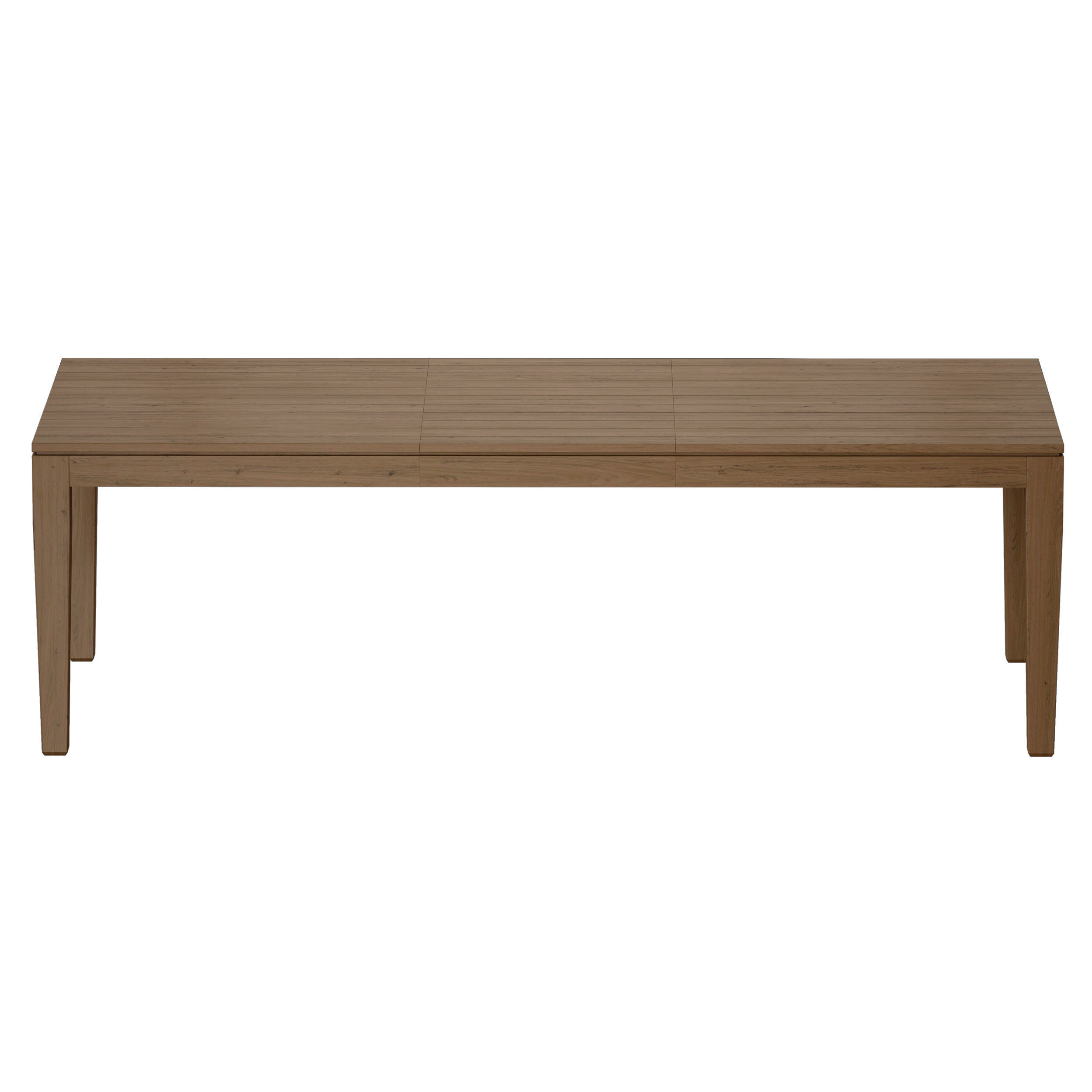 Morris Ash Grey Reclaimed Wood Extension Dining Table Open 3D model_5