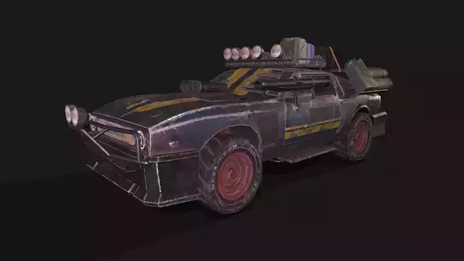 CAR12 old car with gun