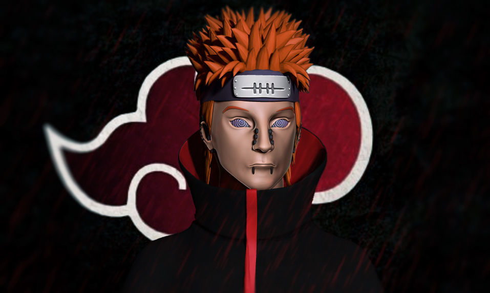 Pain - Yahiko from Naruto anime 3D model