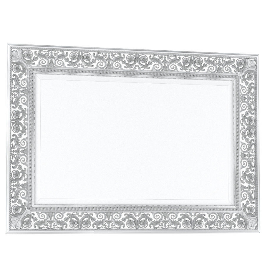 Classic mirror with facet 3D model_2