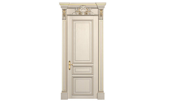 Classic interior door 3D model