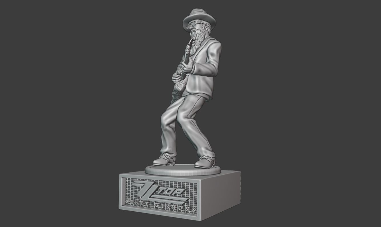 billy gibbons zz top - 3Dprinting 3D print model_12