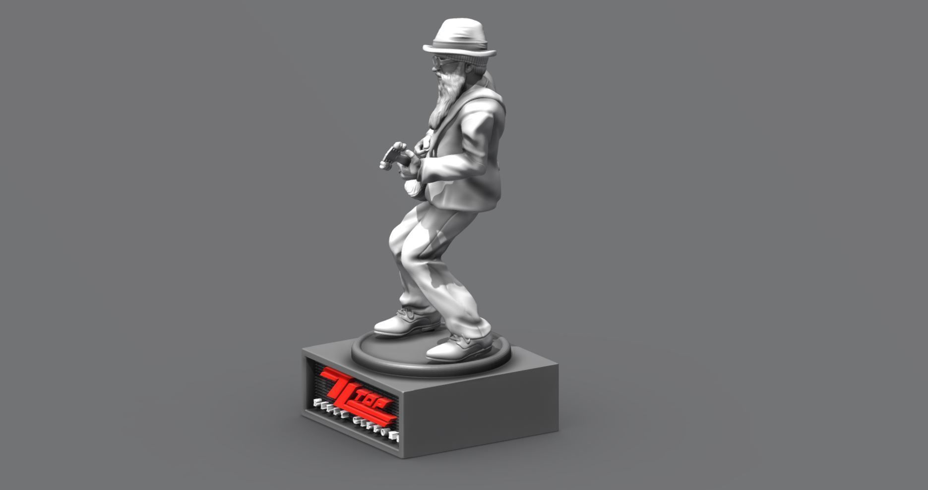 billy gibbons zz top - 3Dprinting 3D print model_10