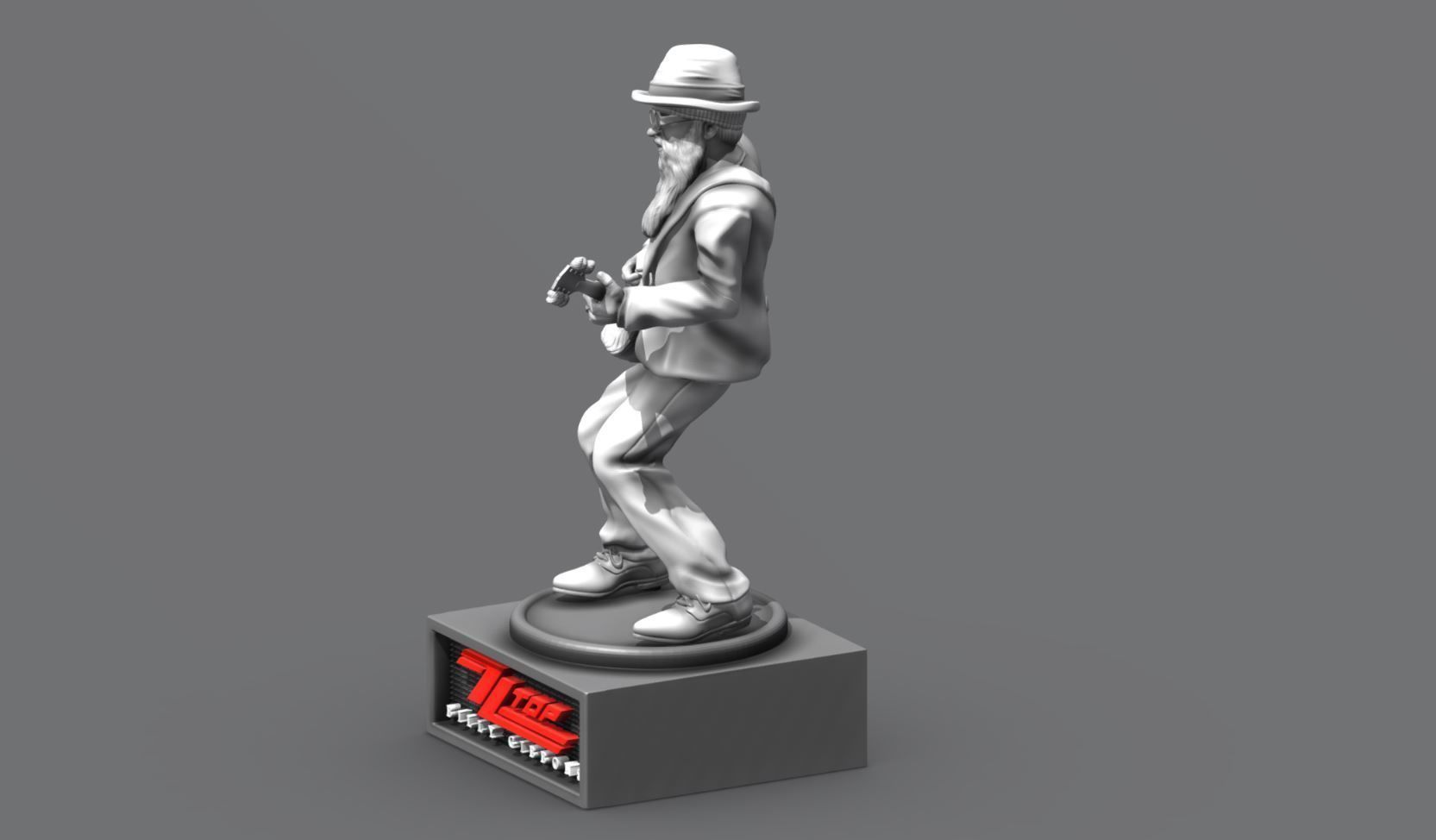 billy gibbons zz top - 3Dprinting 3D print model_17