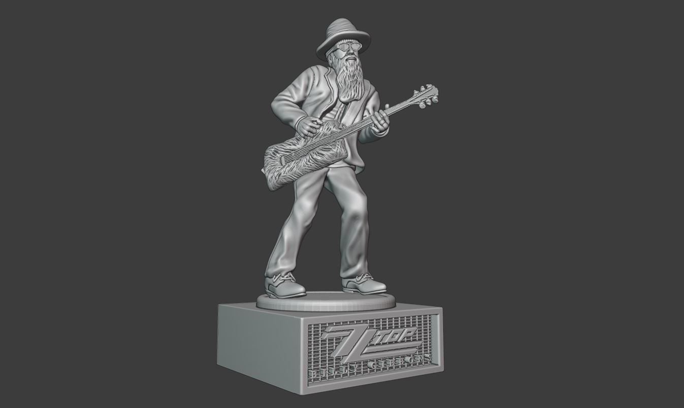 billy gibbons zz top - 3Dprinting 3D print model_18