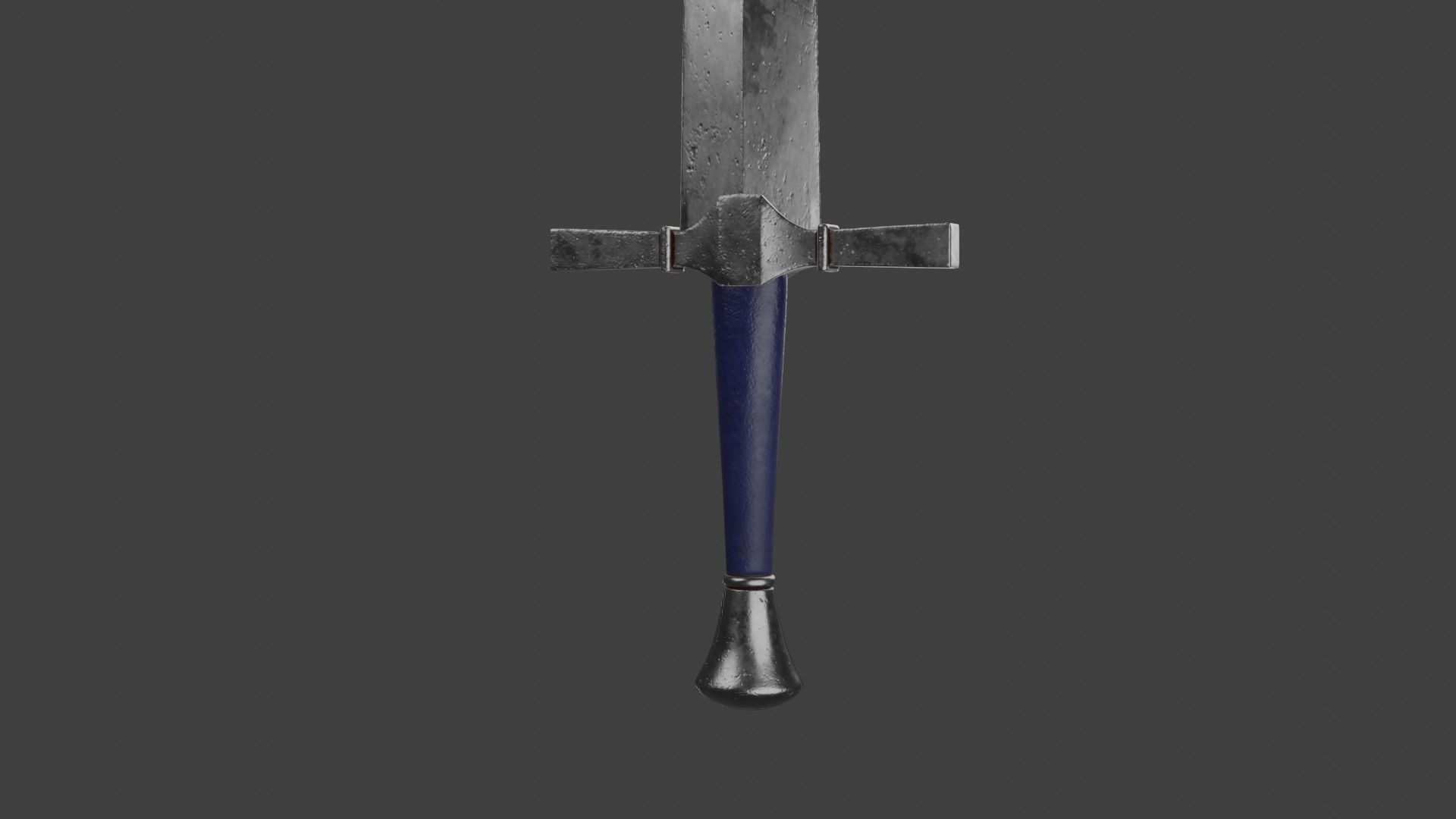 Medieval Short Sword Low-poly 3D model_3