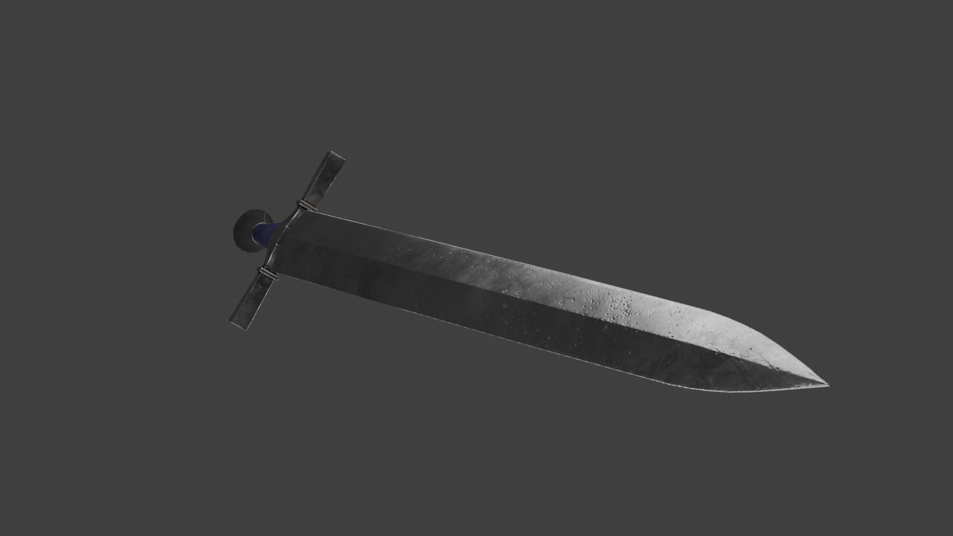 Medieval Short Sword Low-poly 3D model_11