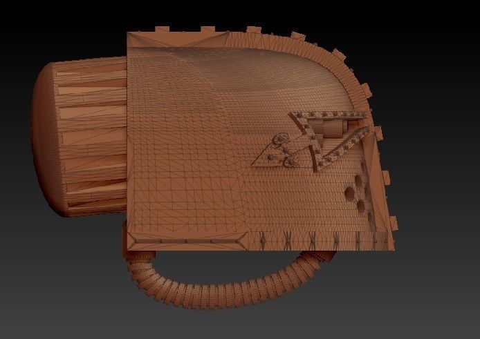 Giant War walker classic head print model 3D print model_6