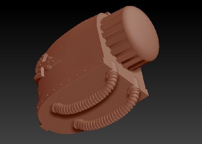 Giant War walker classic head print model 3D print model_4