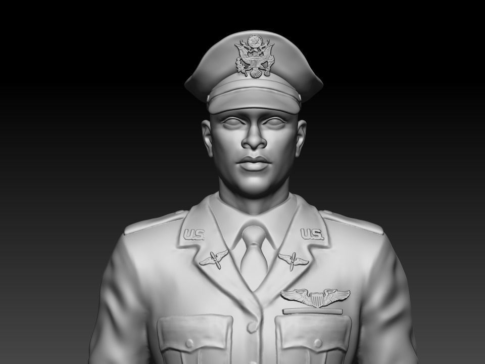 US air force airman 3D print model_1