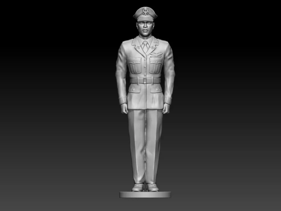 US air force airman 3D print model_0