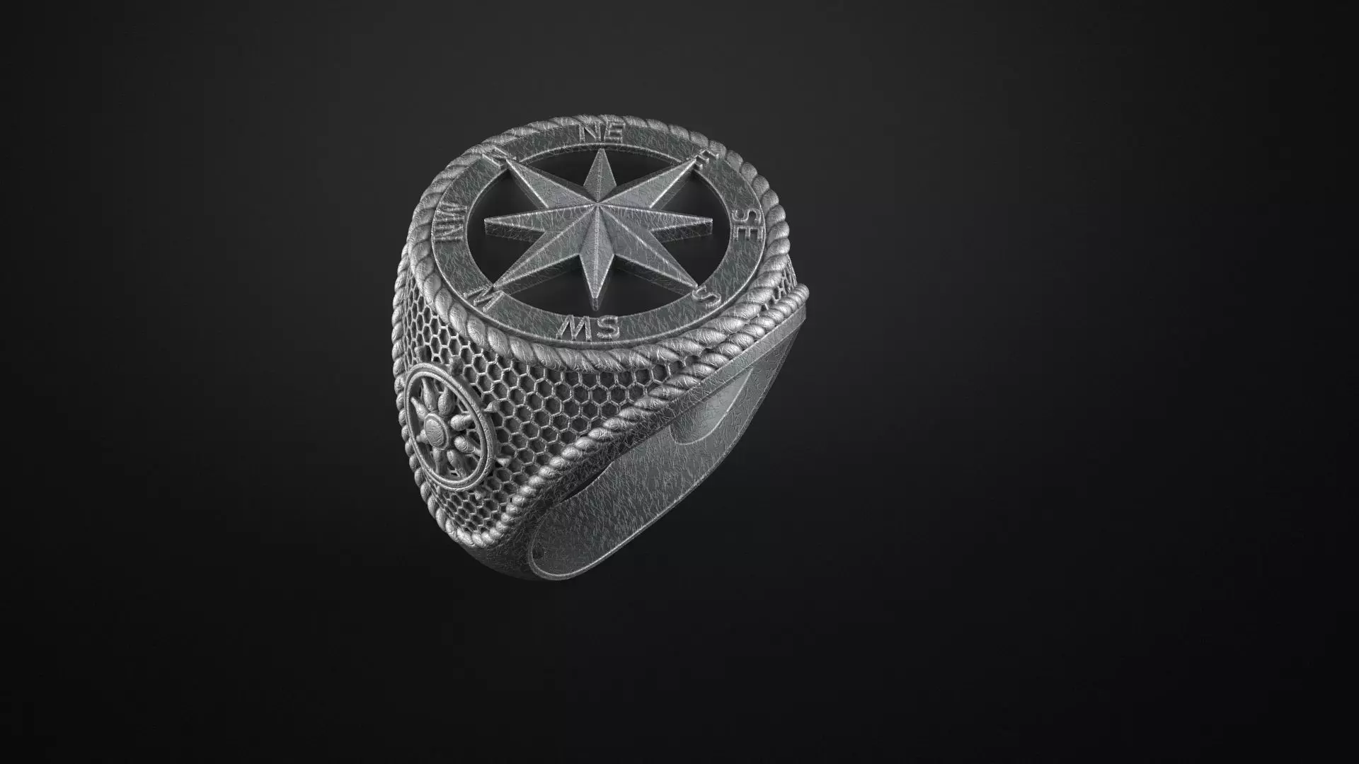 Marine ring 2 3D print model