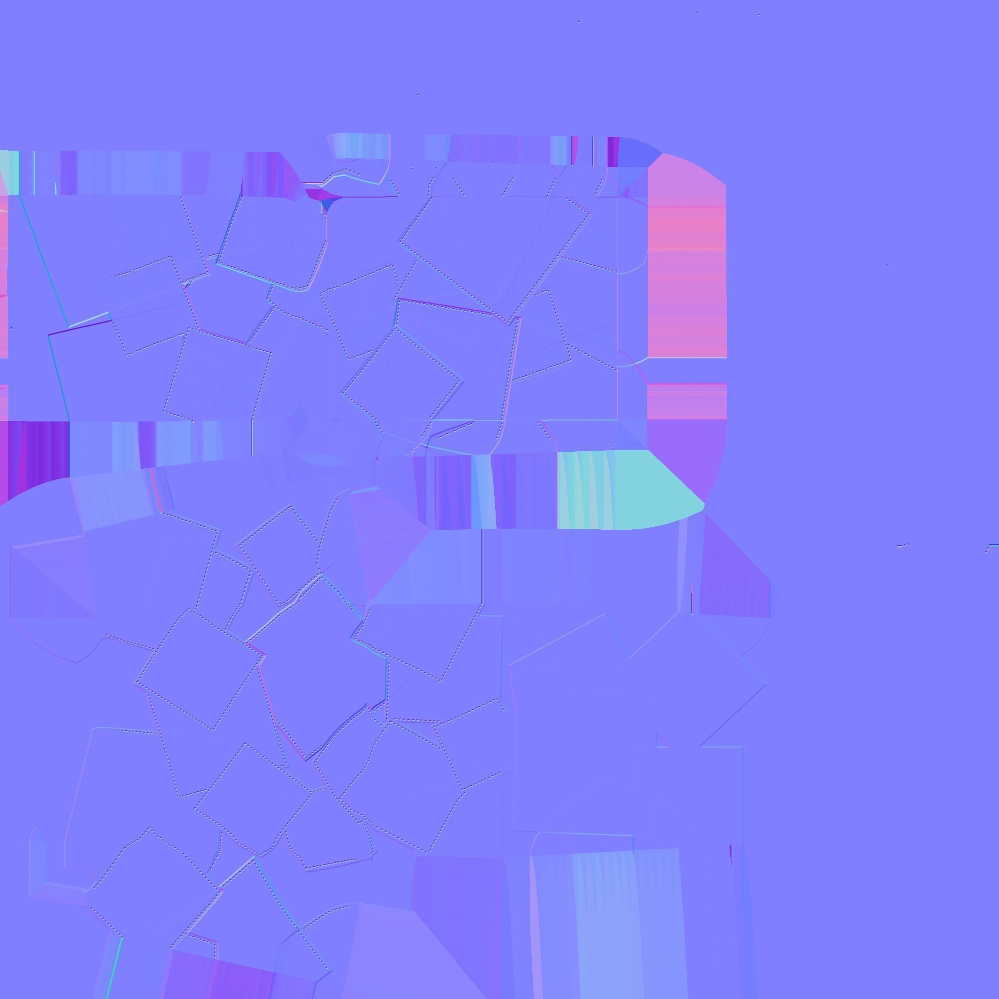 Colored Leather Armchair - Furniture Interior Design Low-poly 3D model_11