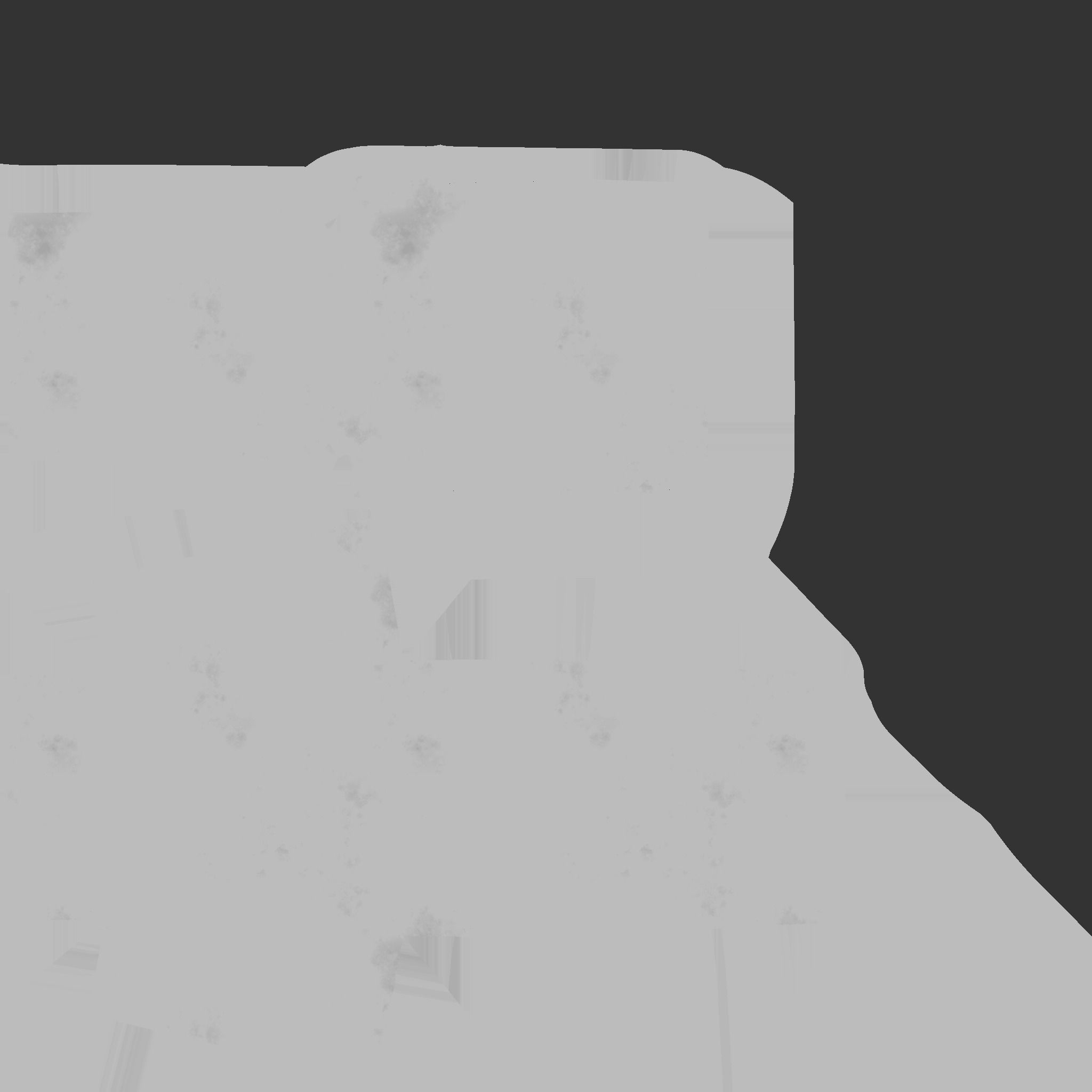 White Aluminum Armchair - Furniture Interior Design Low-poly 3D model_13