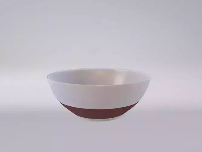 Bowl Kitchen equipment Low-poly 3D model
