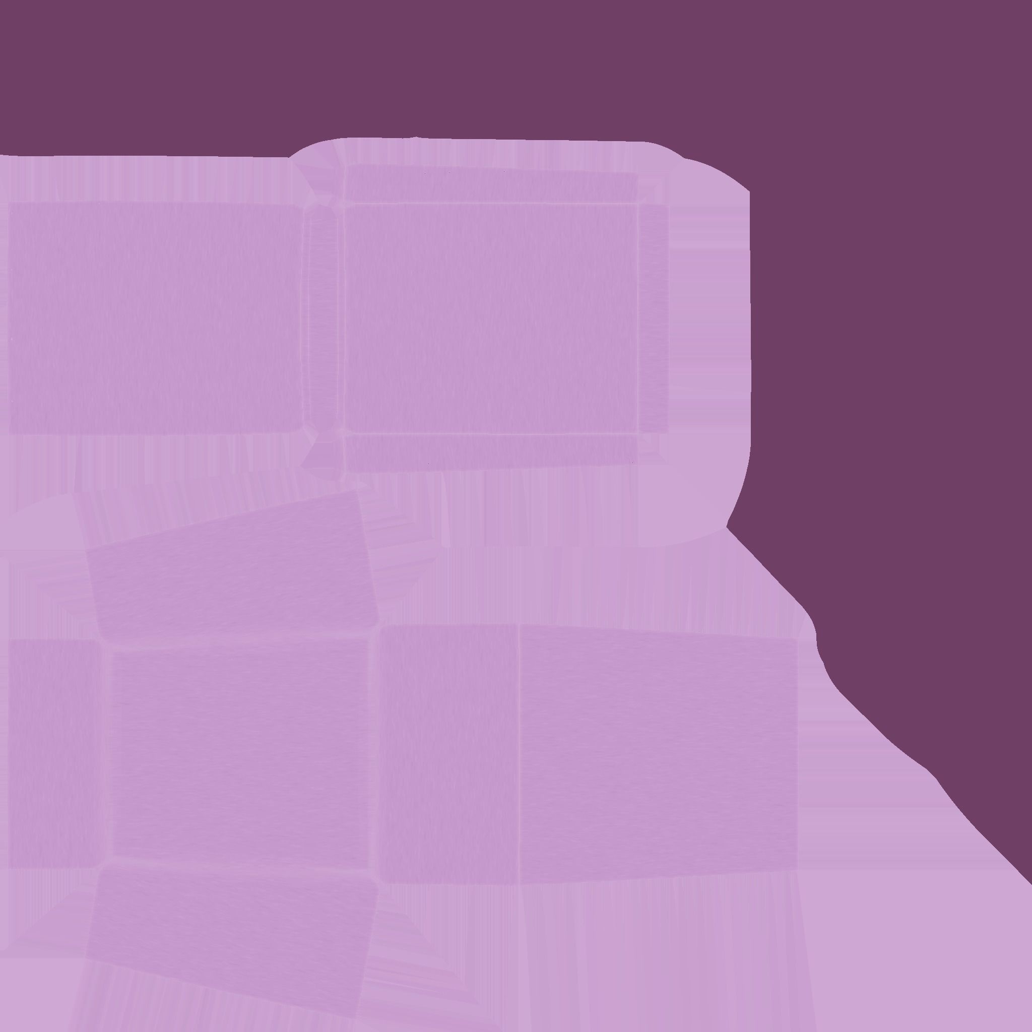 Pink Fabric Armchair - Furniture Interior Design Low-poly 3D model_14