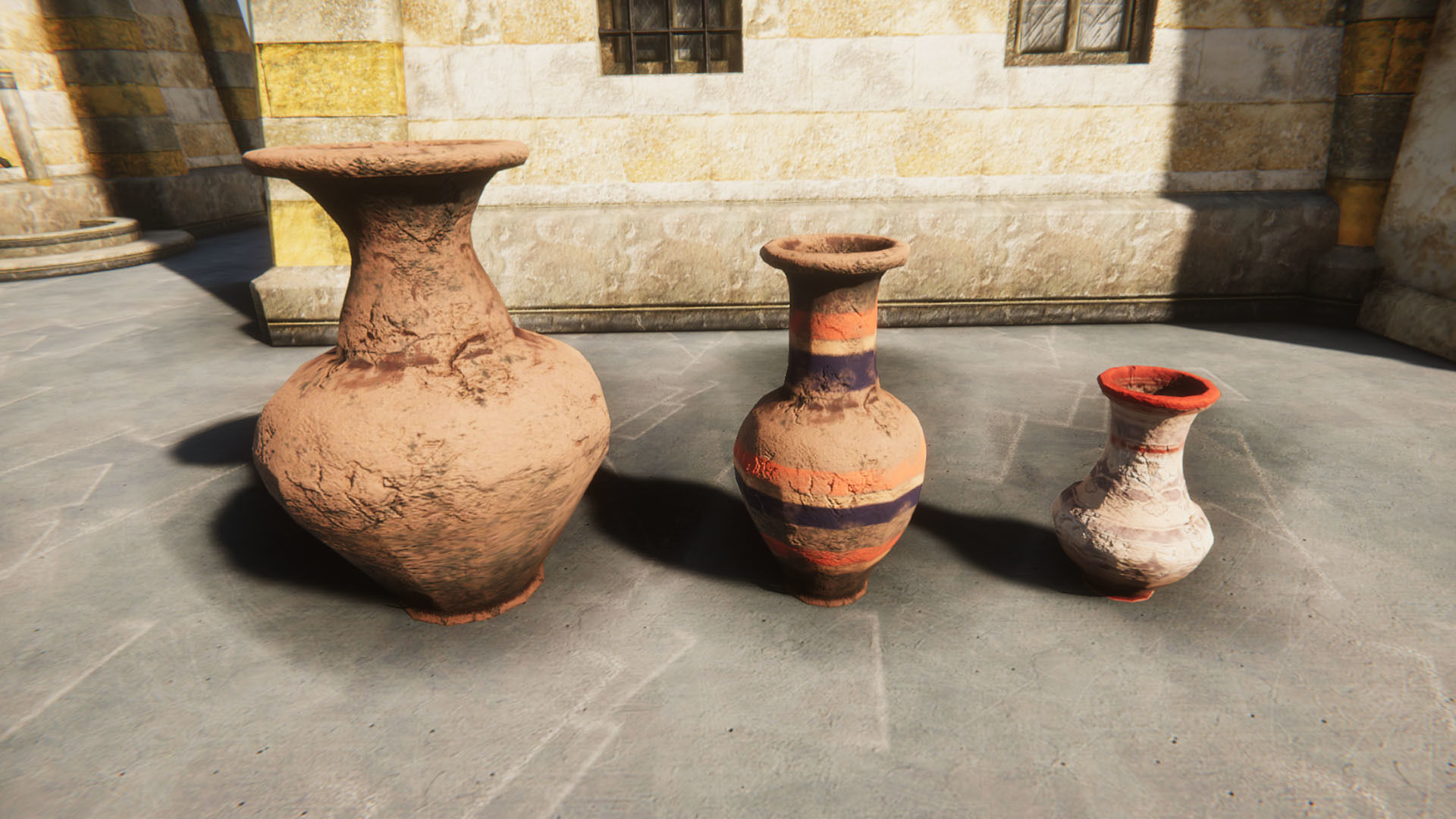 Pots Collection Unreal Engine Low-poly 3D model_15