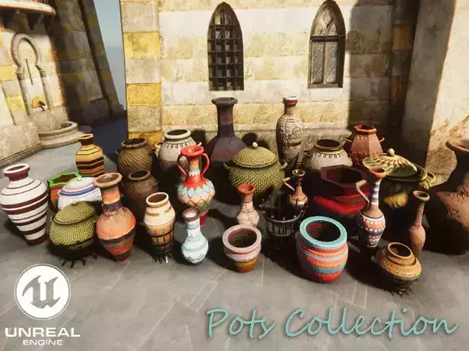 Pots Collection Unreal Engine