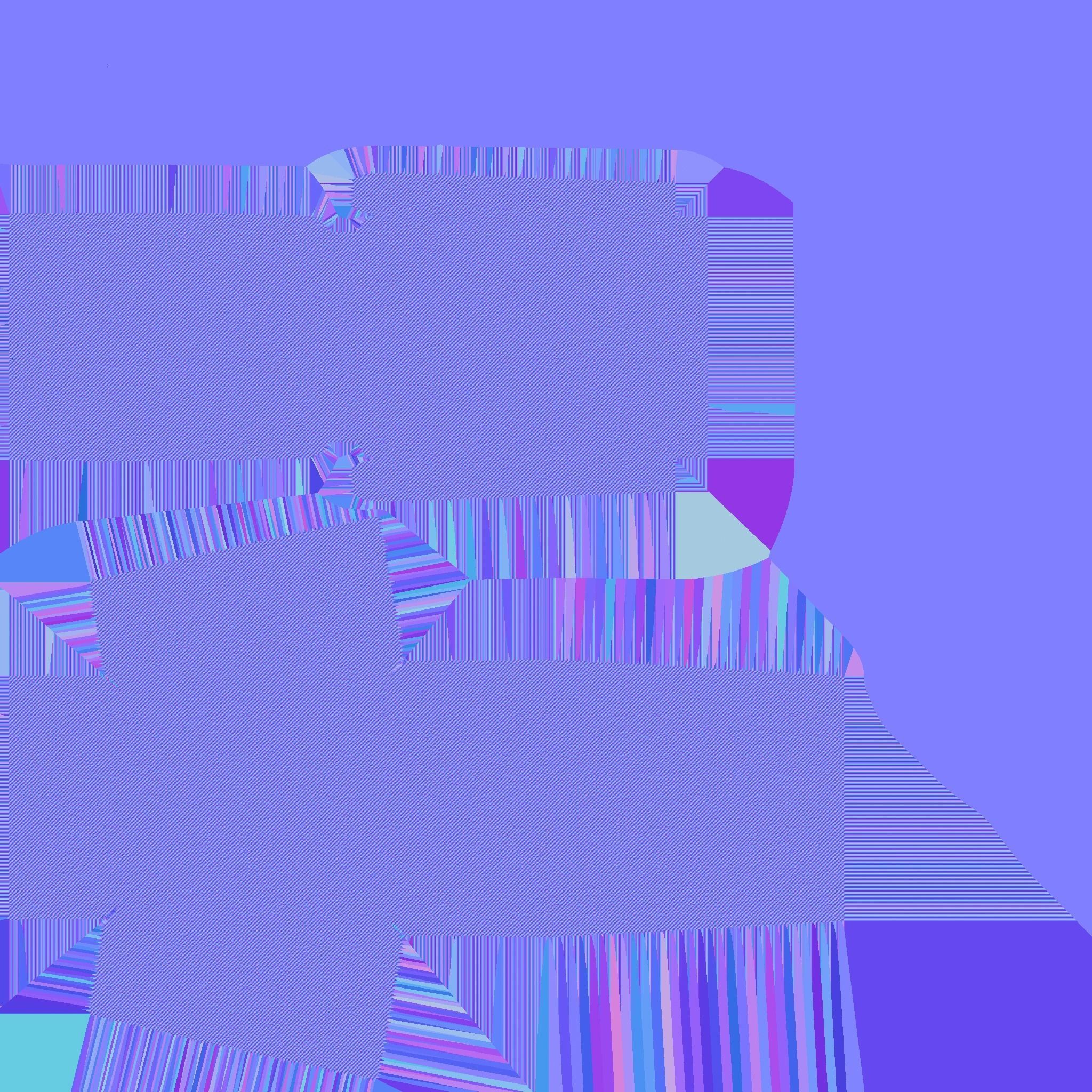 Blue Plaid Armchair - Furniture Interior Design Low-poly 3D model_12