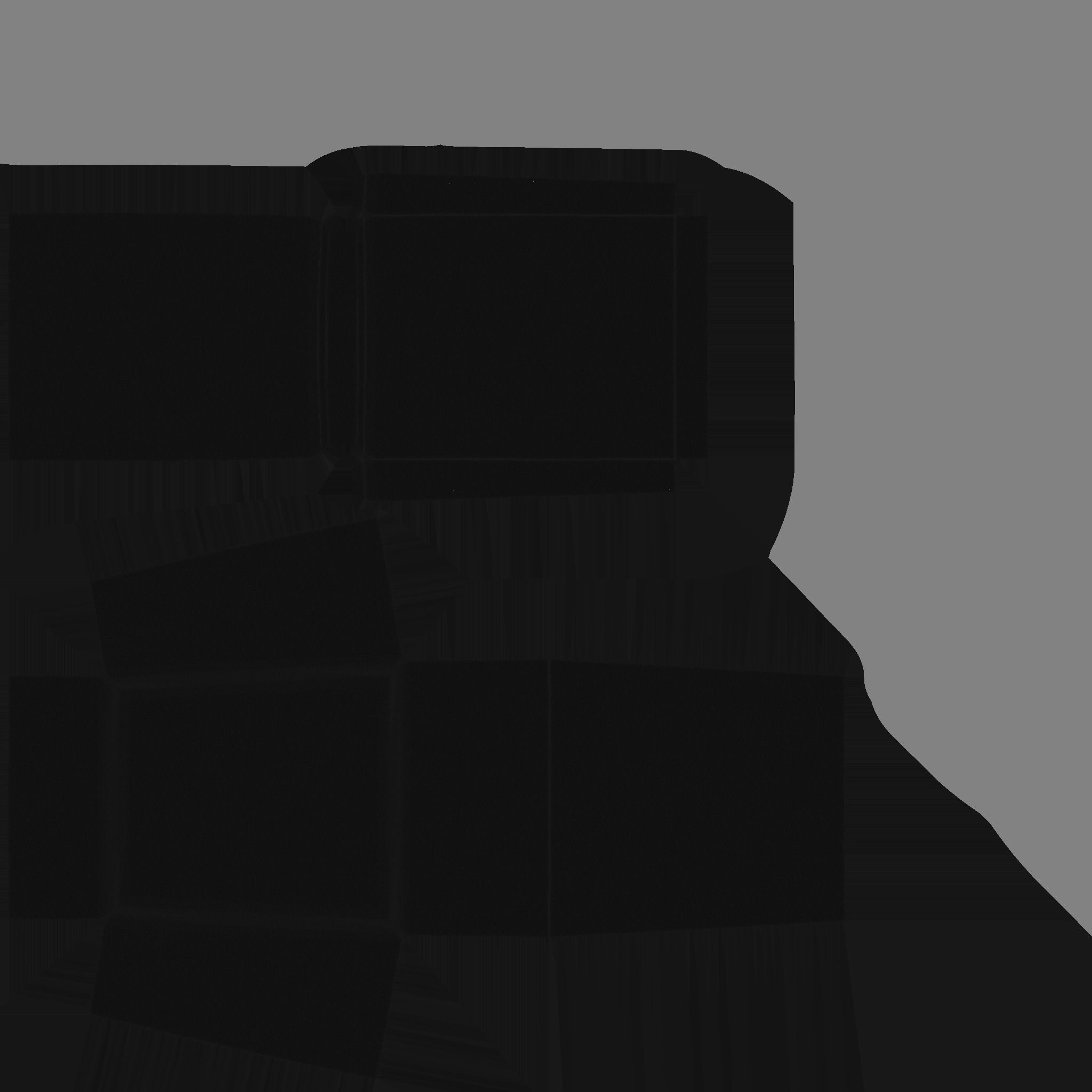 Black Simple Armchair - Furniture Interior Design Low-poly 3D model_14