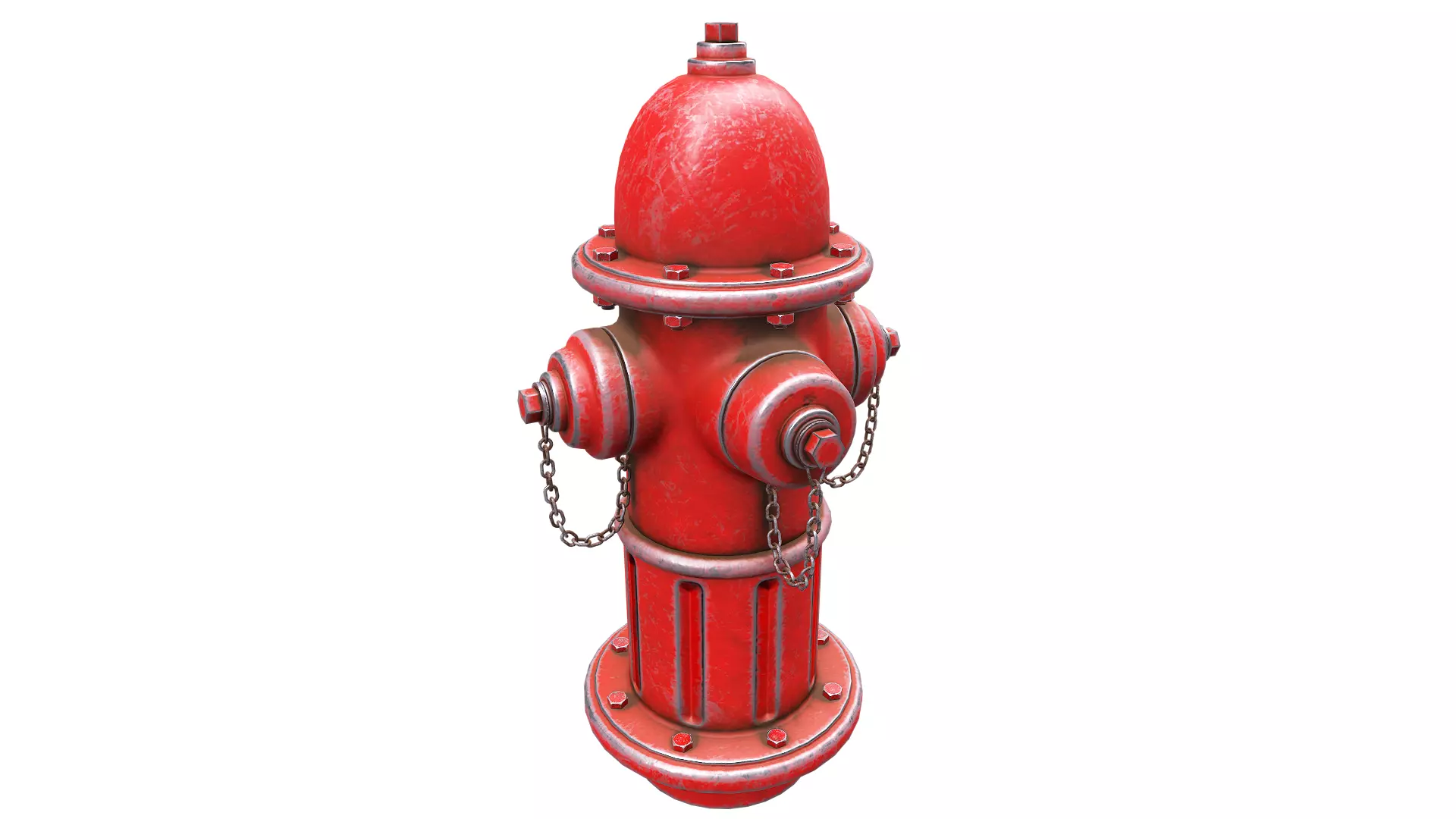 Hydrant fire Low-poly 3D model_0