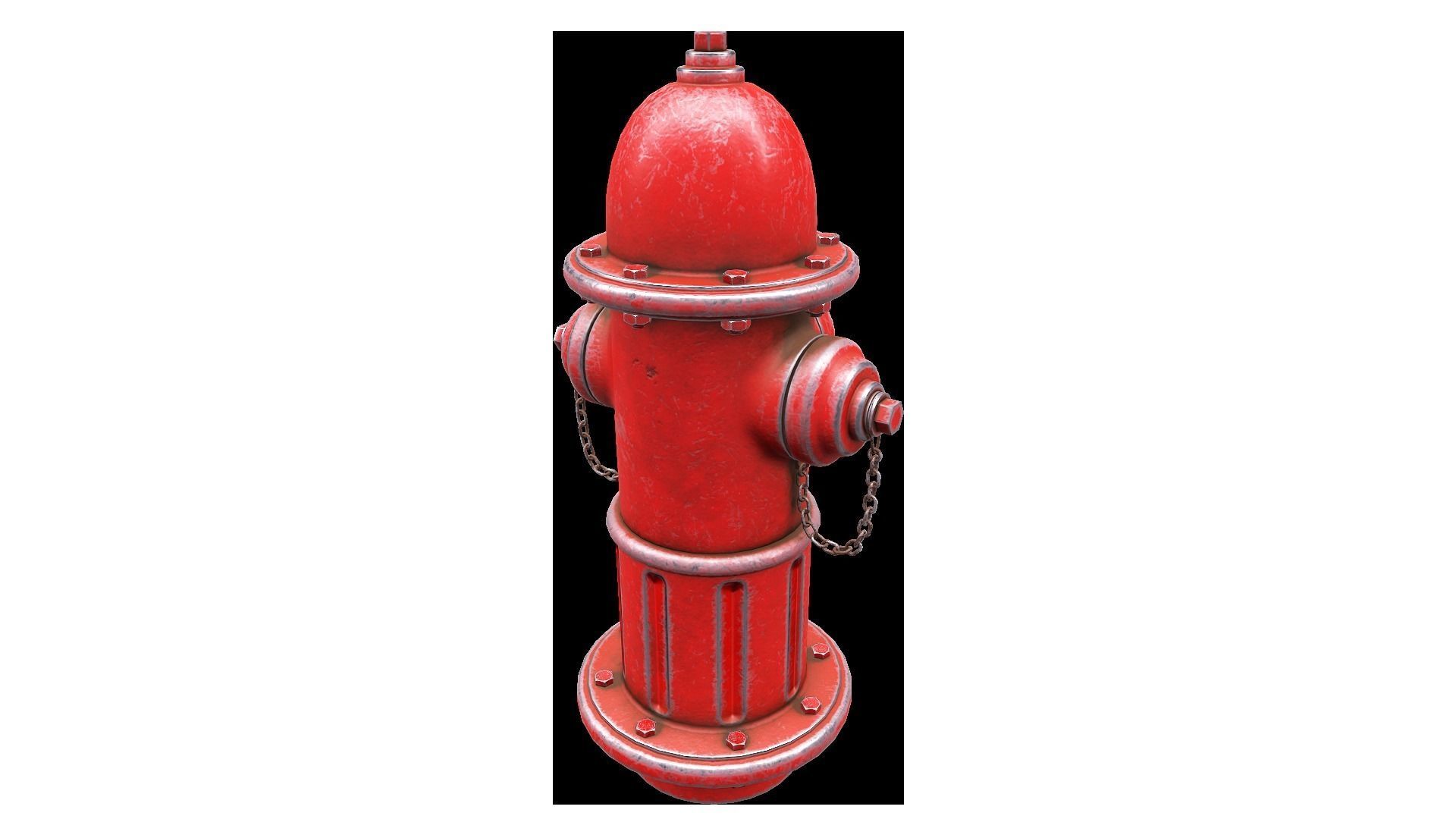 Hydrant fire Low-poly 3D model_4