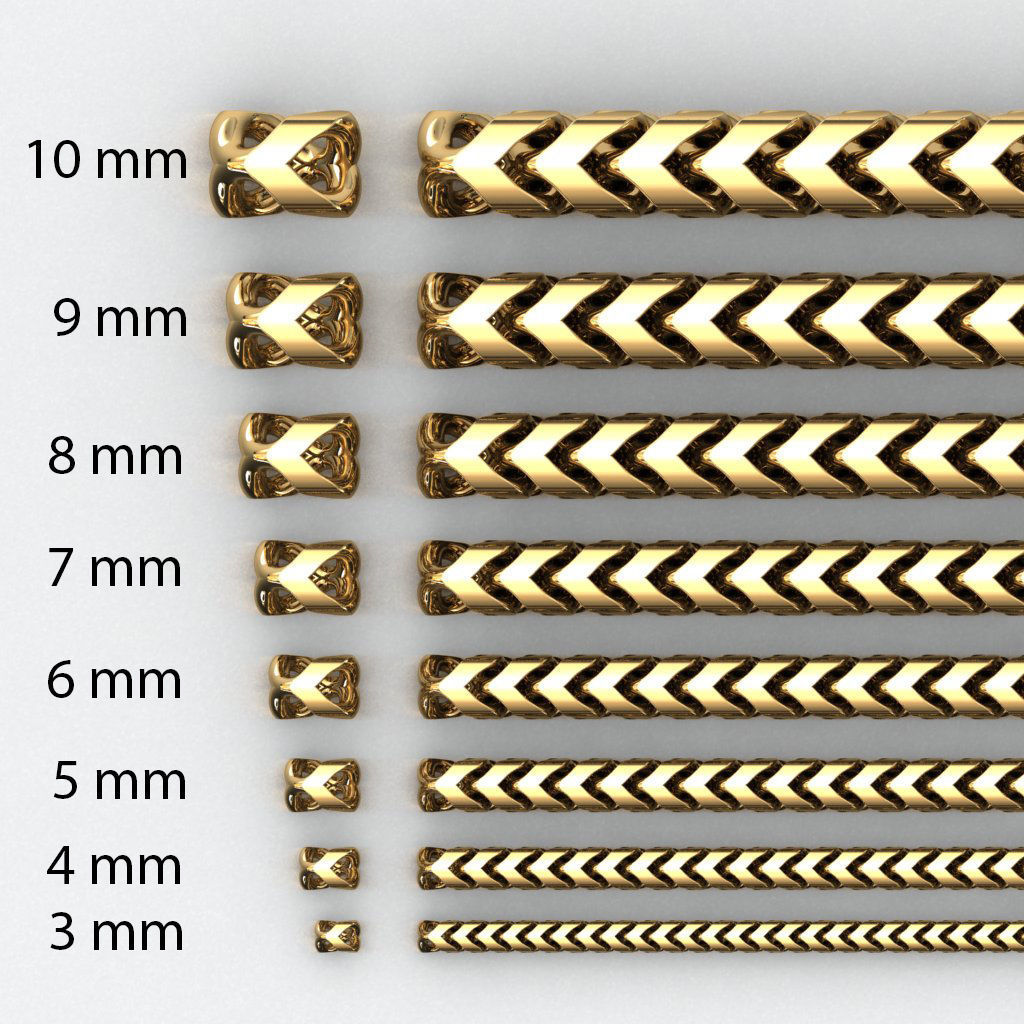 8 SIZE FRANCO LINK CHAIN COLLECTION _2