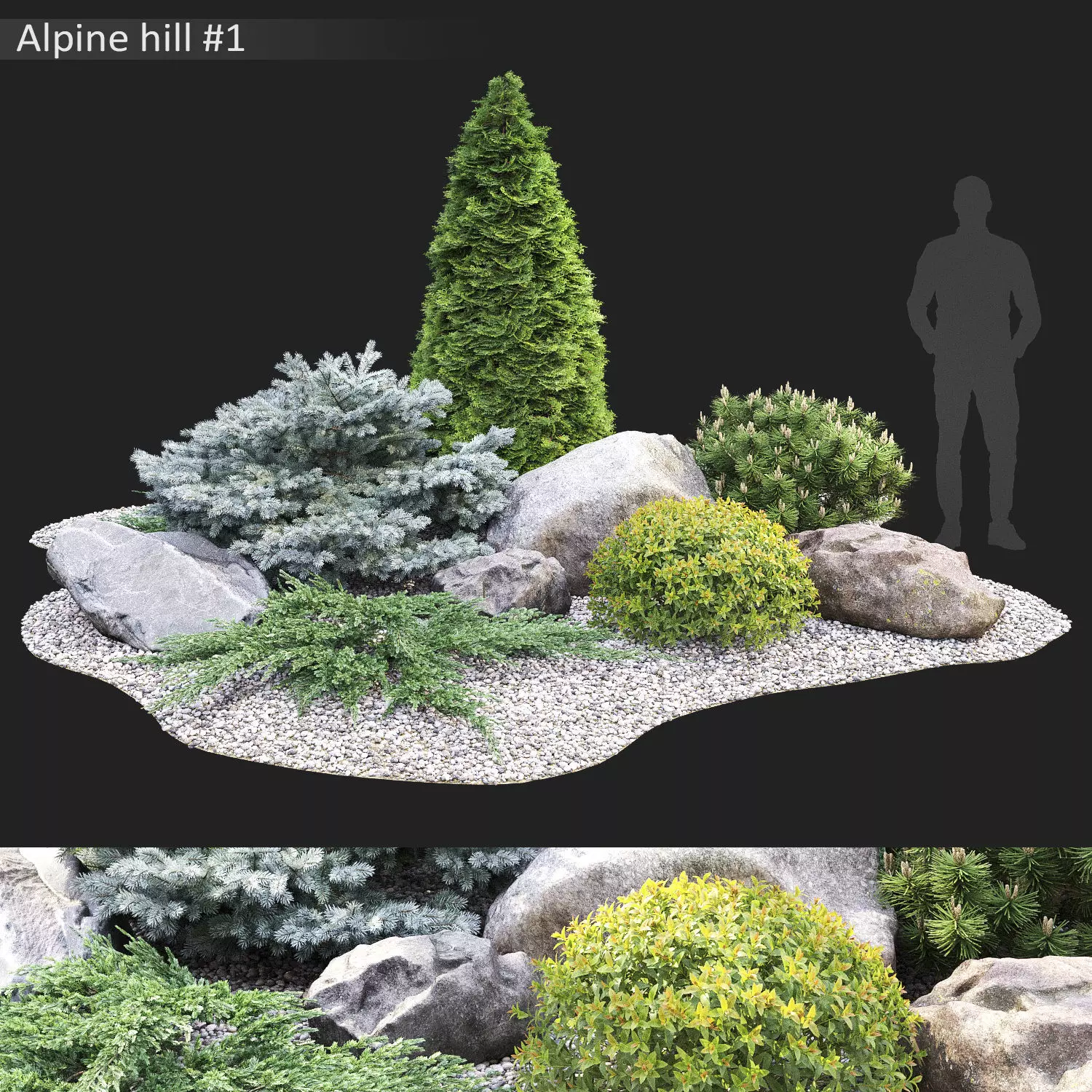 Alpine hill 01 3D model_0