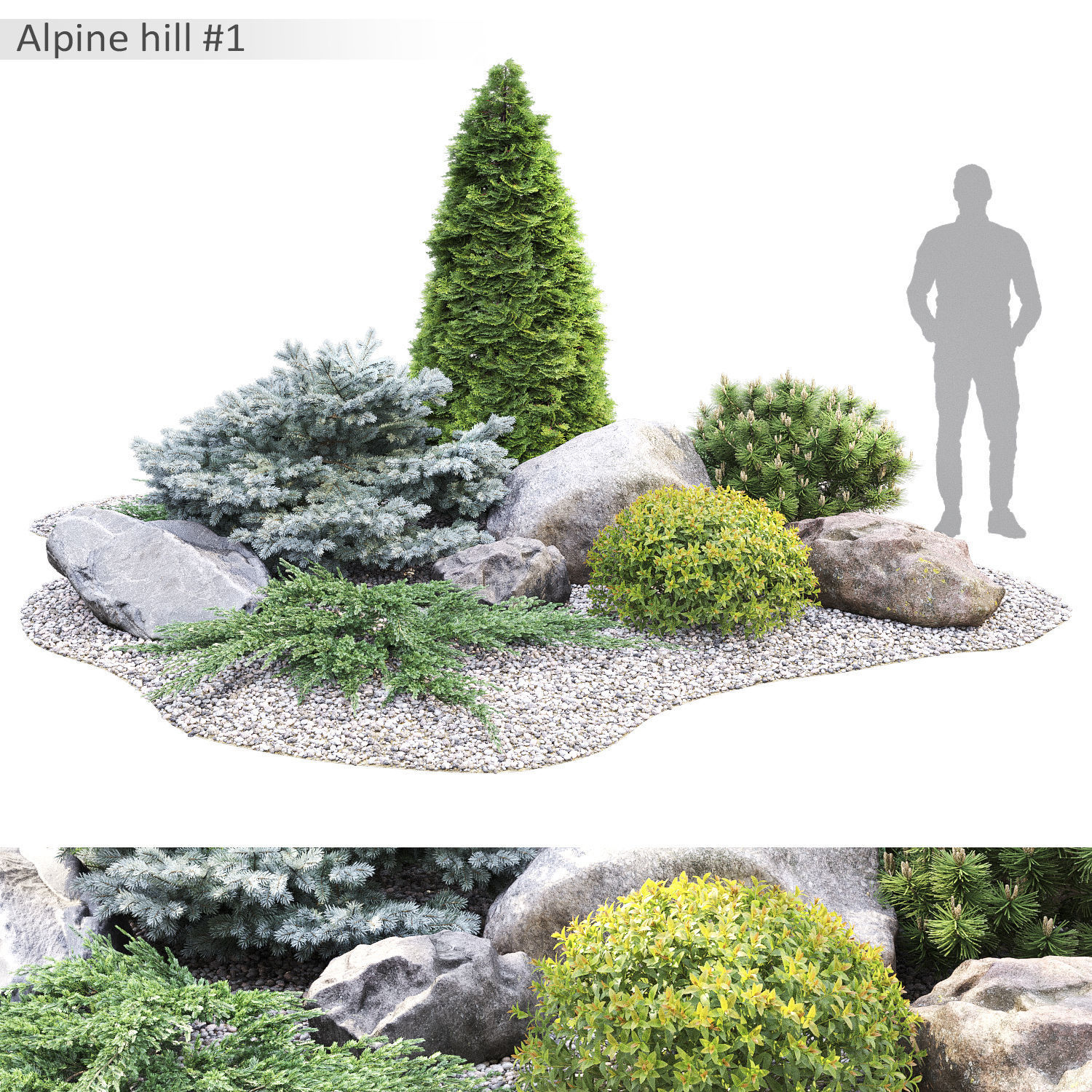 Alpine hill 01 3D model_5