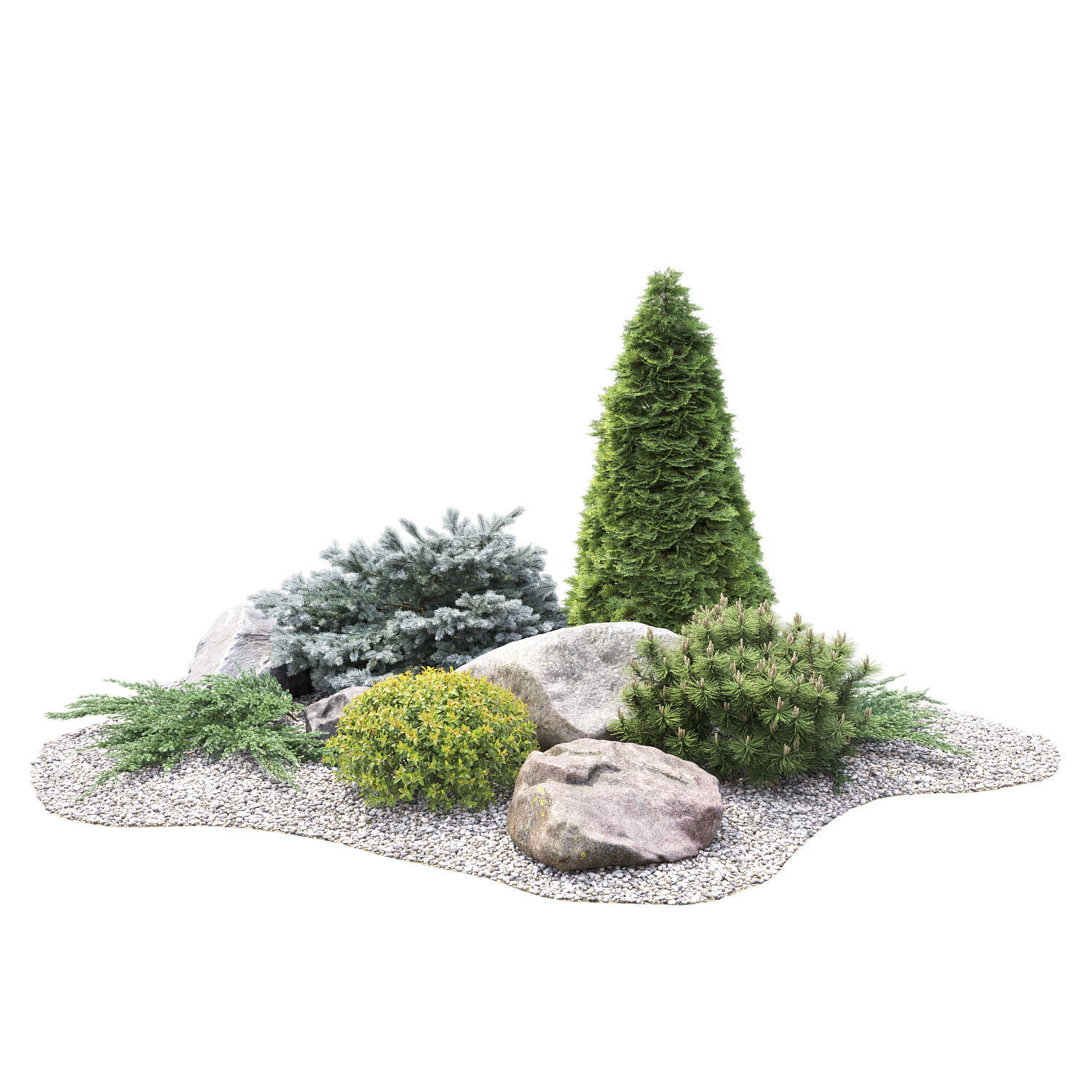 Alpine hill 01 3D model_7