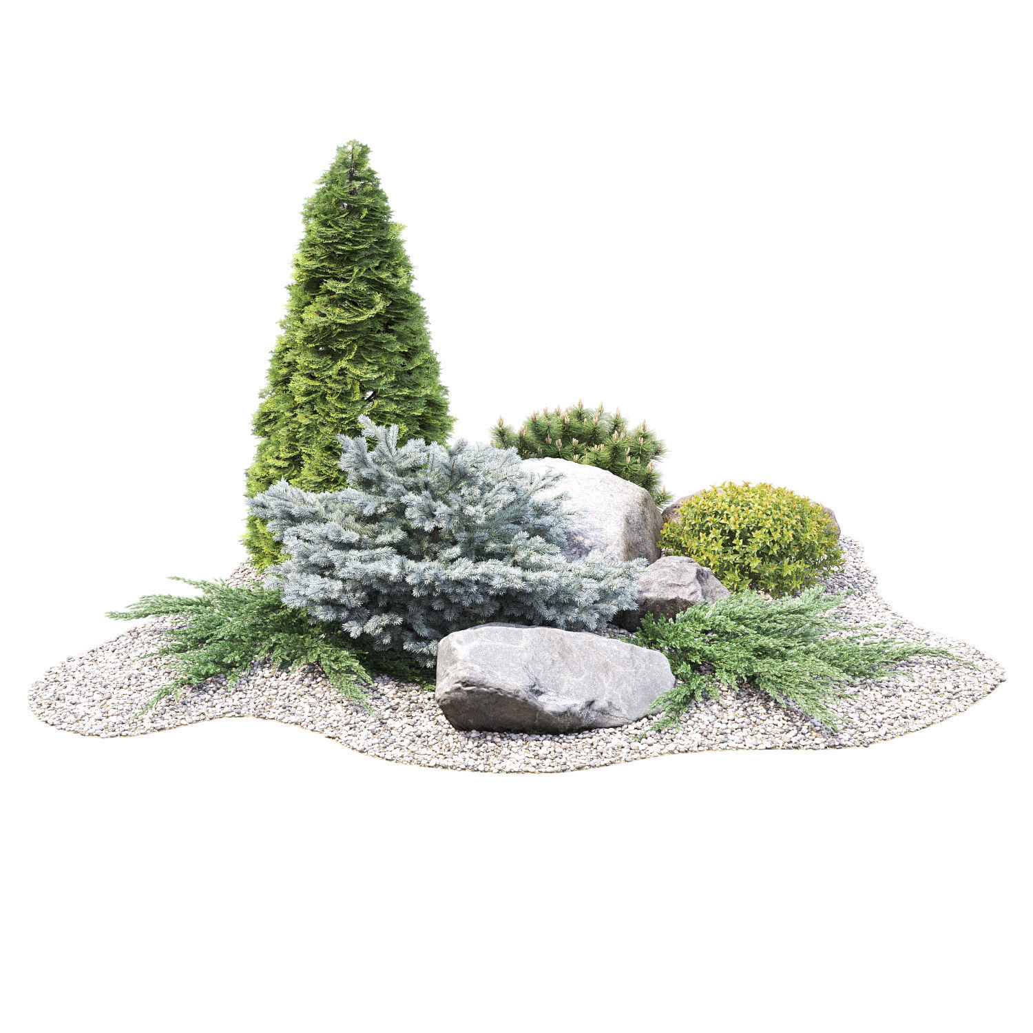 Alpine hill 01 3D model_9