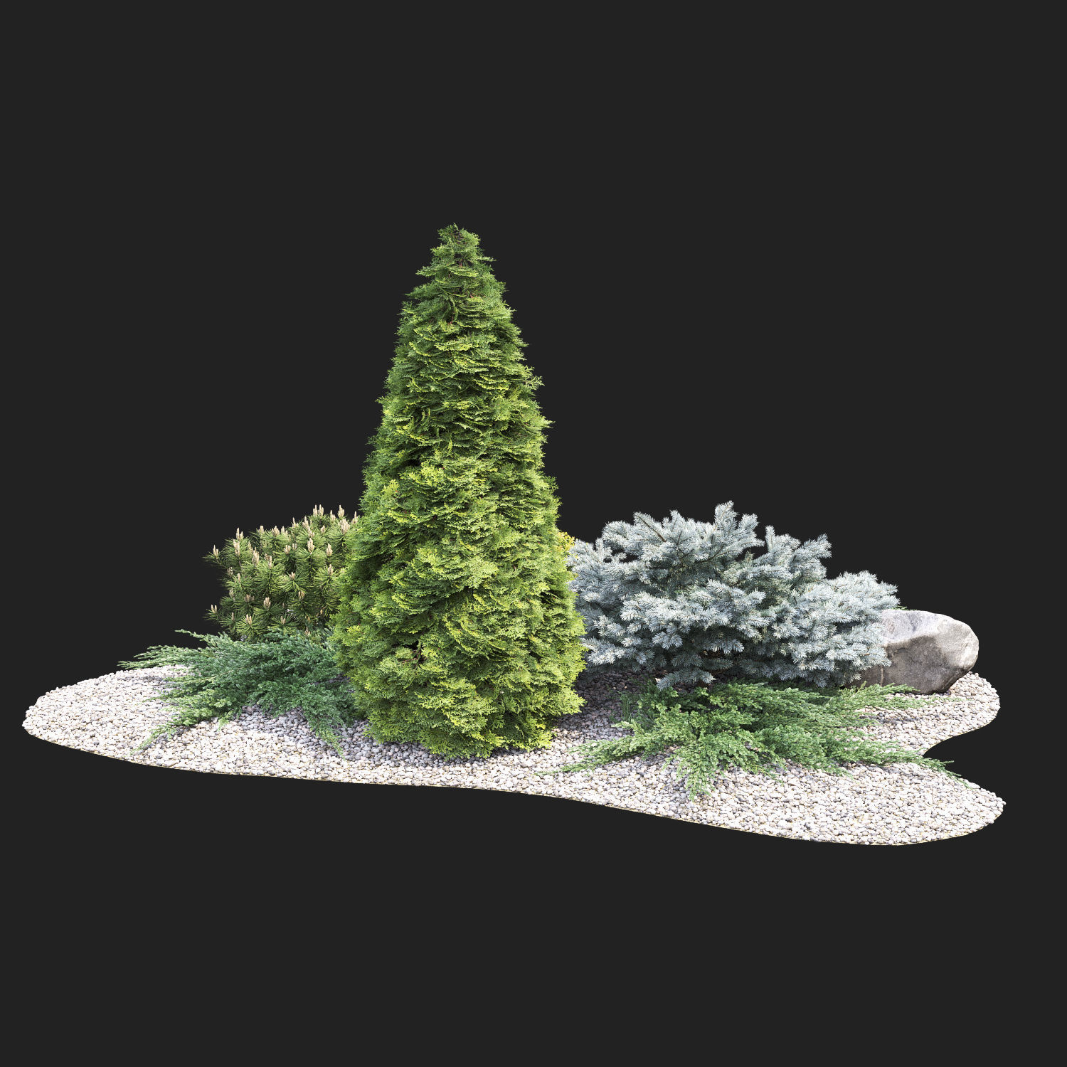 Alpine hill 01 3D model_3