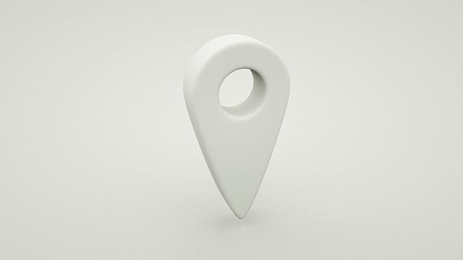Pin location 3D model