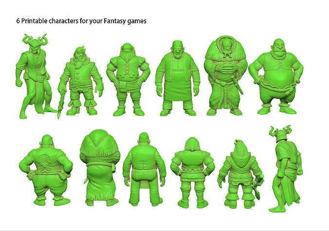 NPC Characters 3D print model