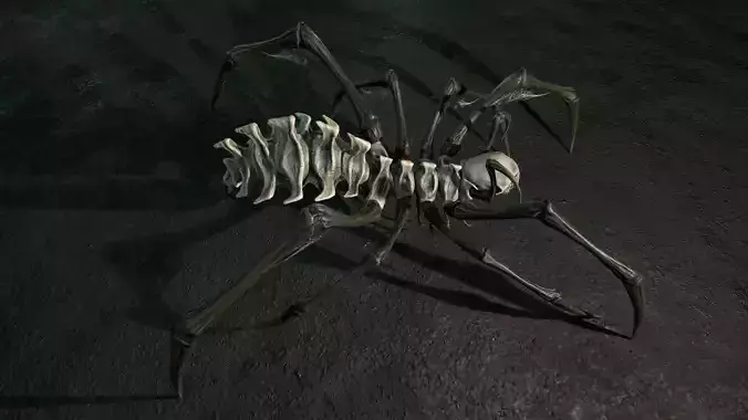Undeath Spider 2 Low-poly 3D model