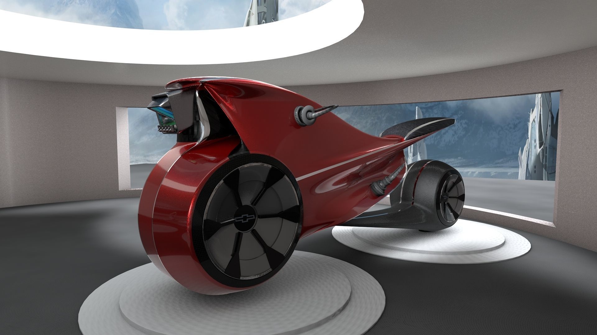 Bike - Low - Future Bike 3D model_4