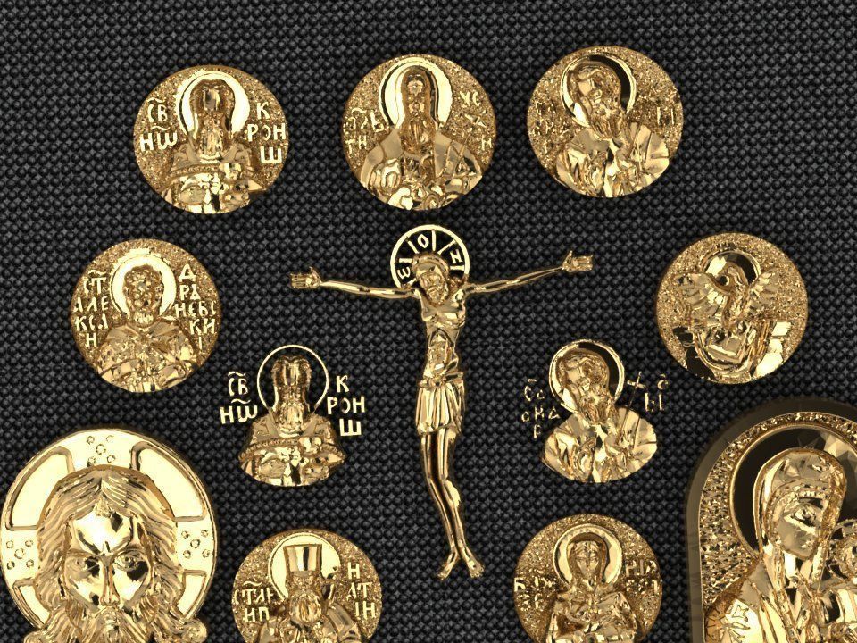 Jesus krest cross 1 3D print model_2