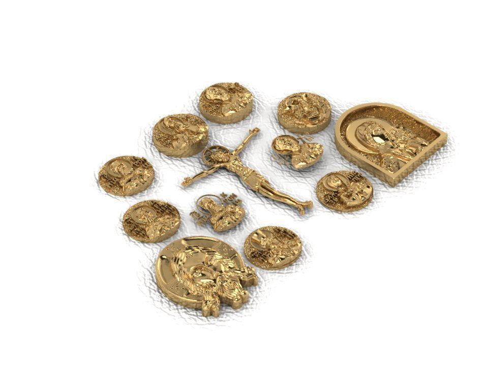 Jesus krest cross 1 3D print model_0