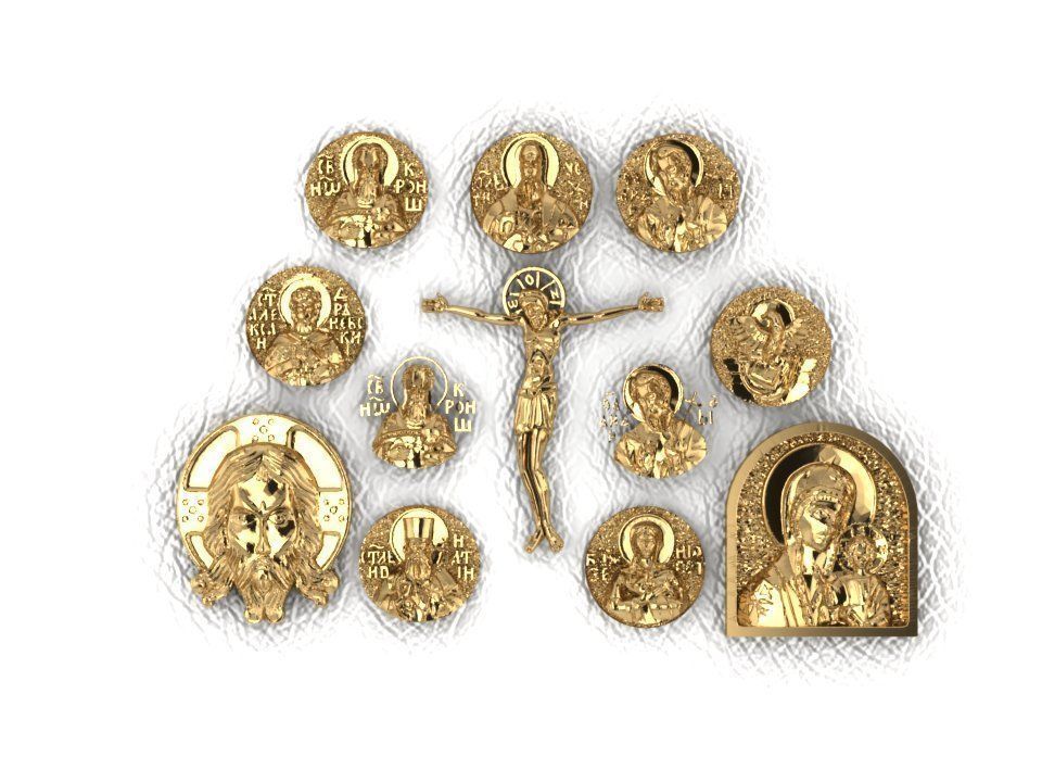 Jesus krest cross 1 3D print model_1