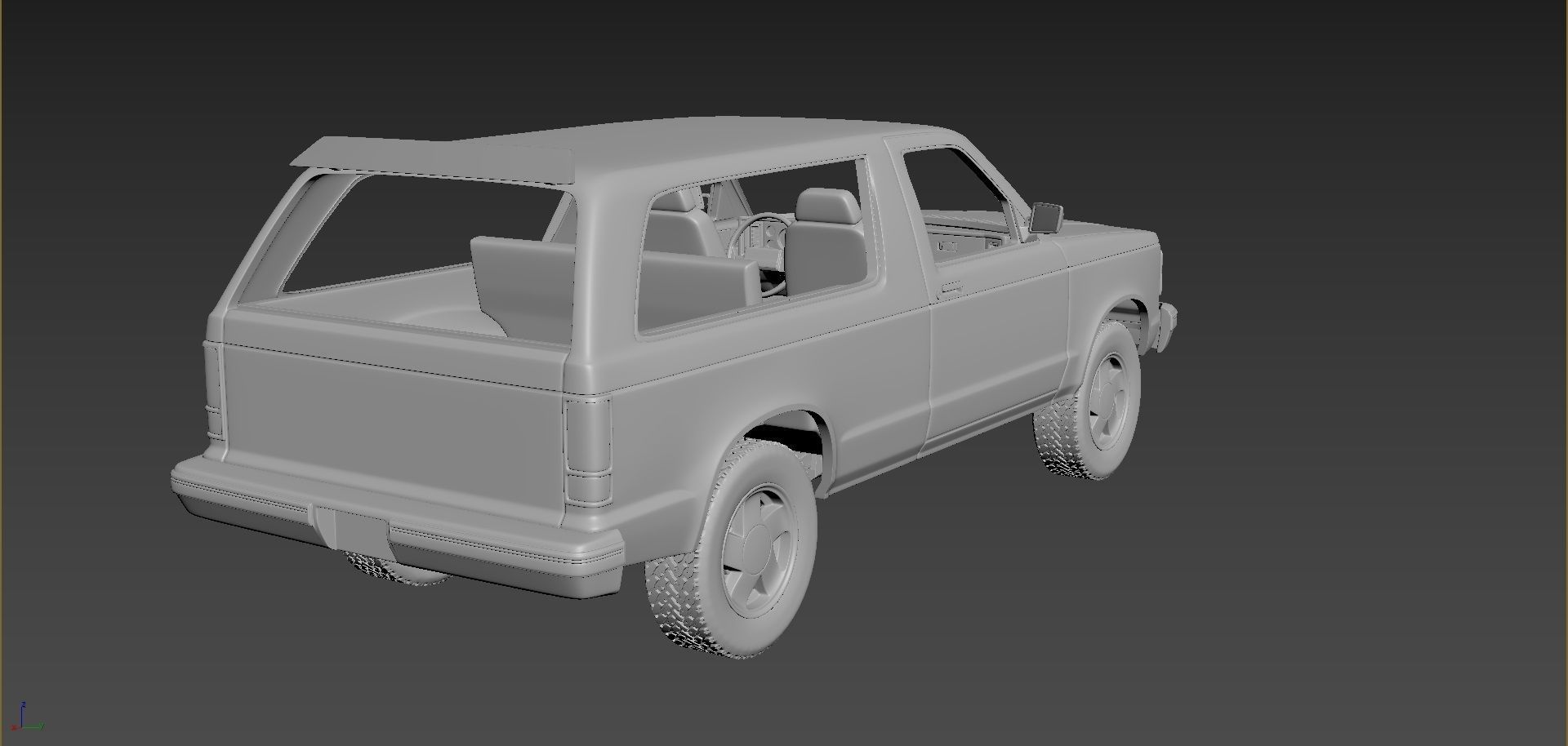 Chevrolet Blazer S10 1984 3D print model_3