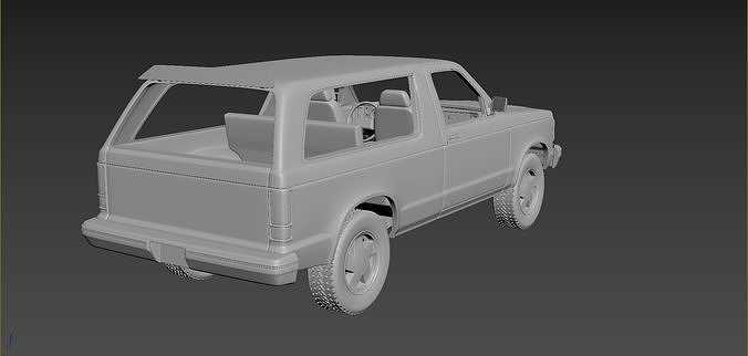 Chevrolet Blazer S10 1984 3D print model 4